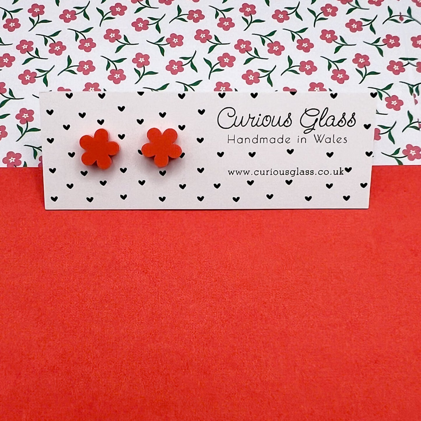 Flower Stud Acrylic Earrings
