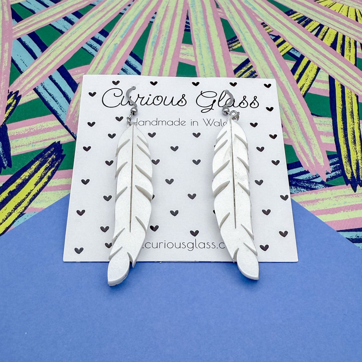 Feather Acrylic Earrings