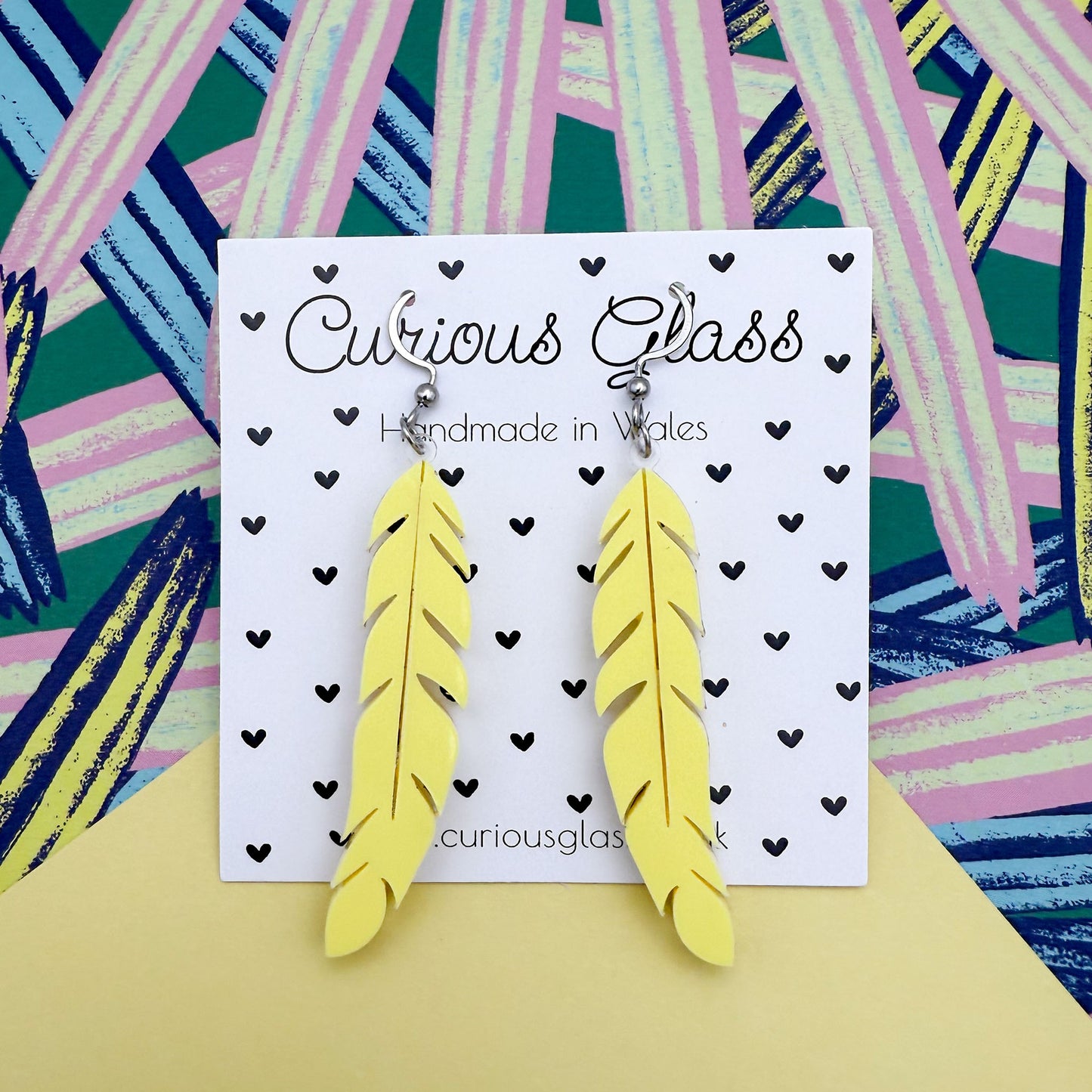 Feather Acrylic Earrings