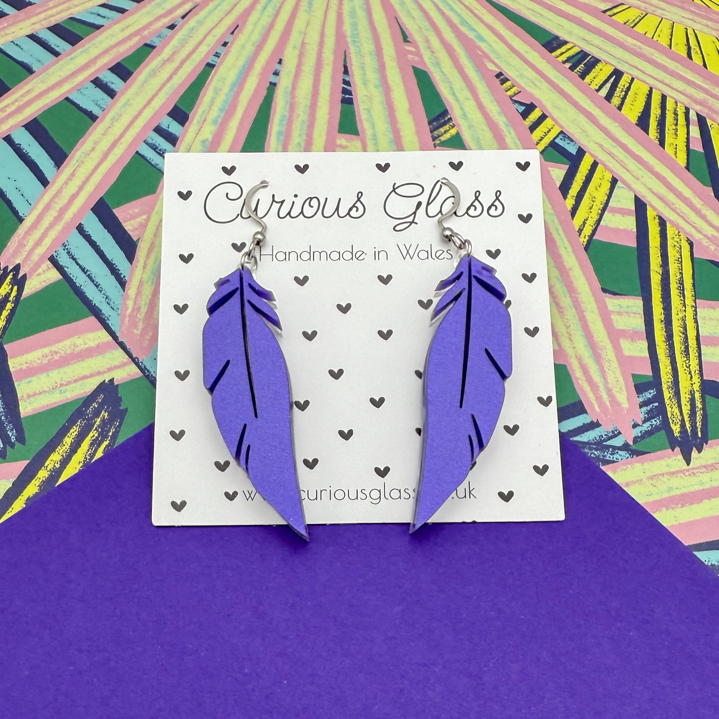 Feather Acrylic Earrings