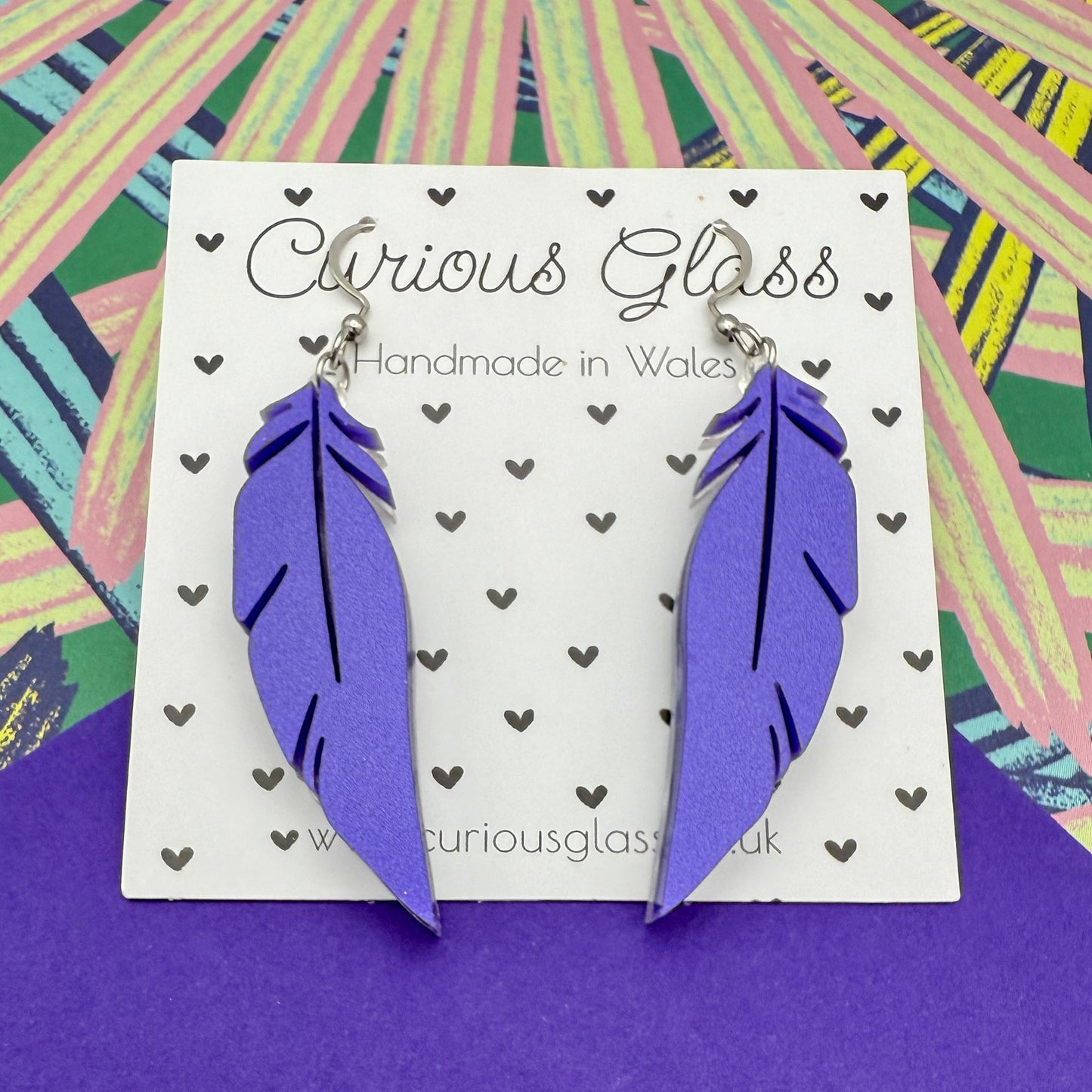 Feather Acrylic Earrings