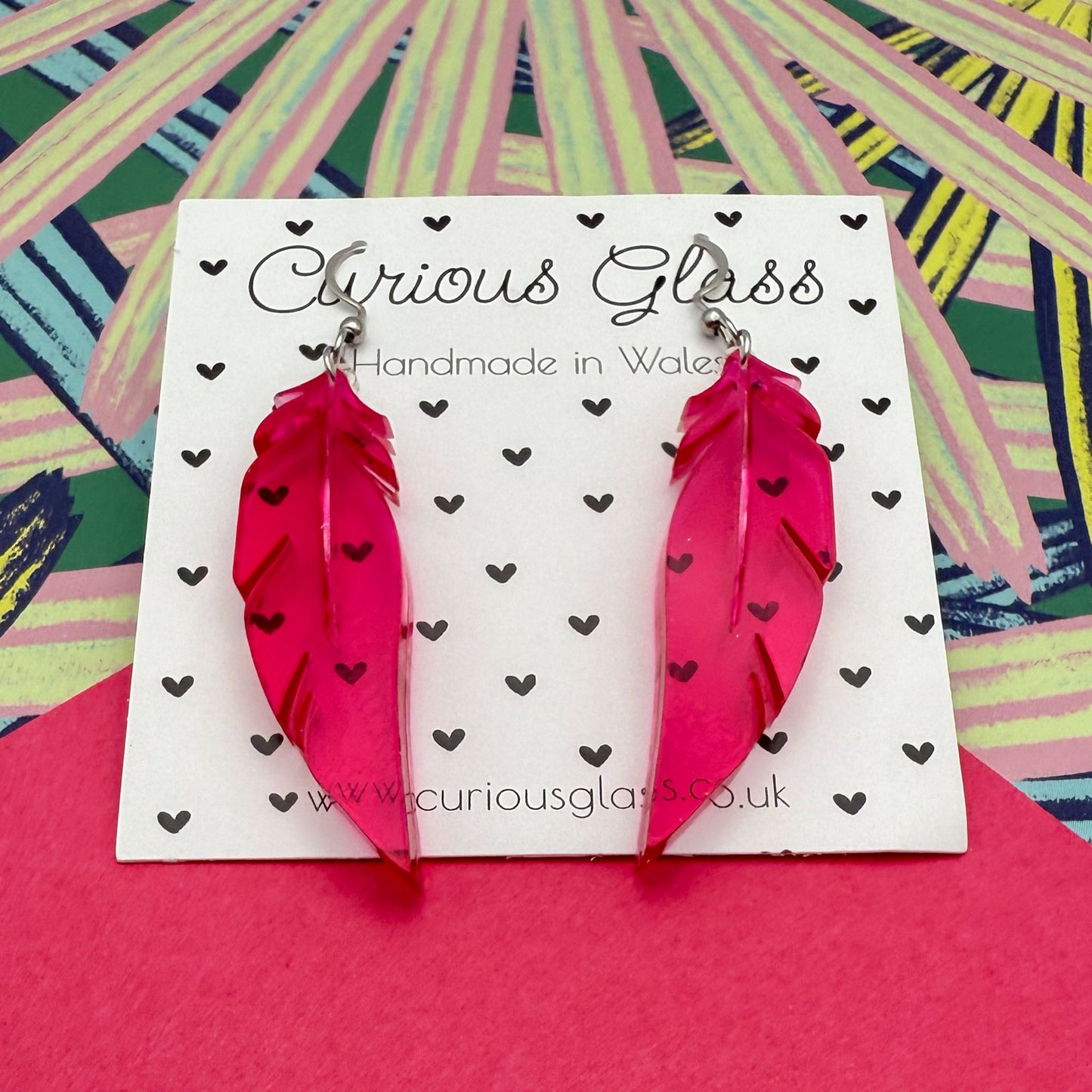Feather Acrylic Earrings
