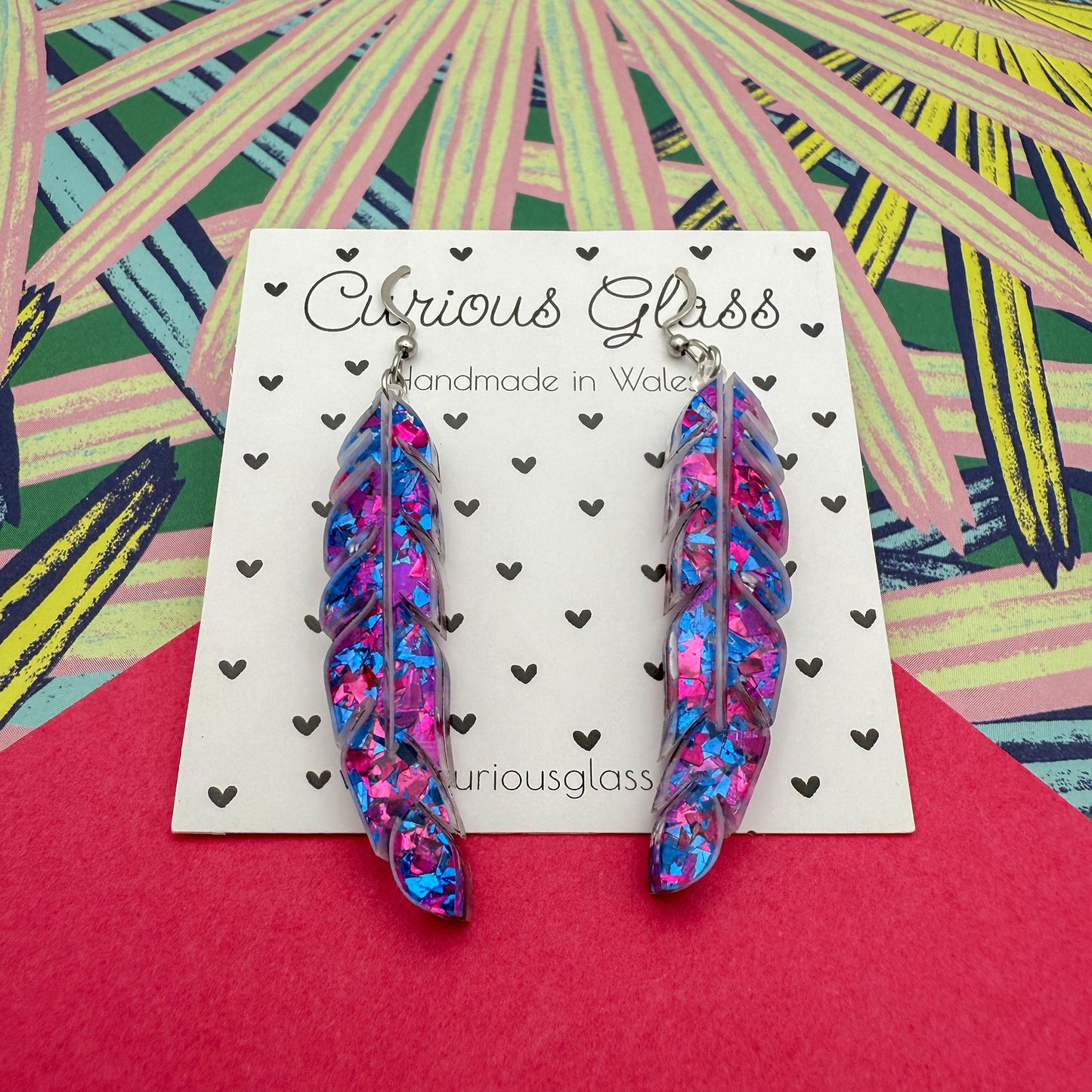 Feather Acrylic Earrings