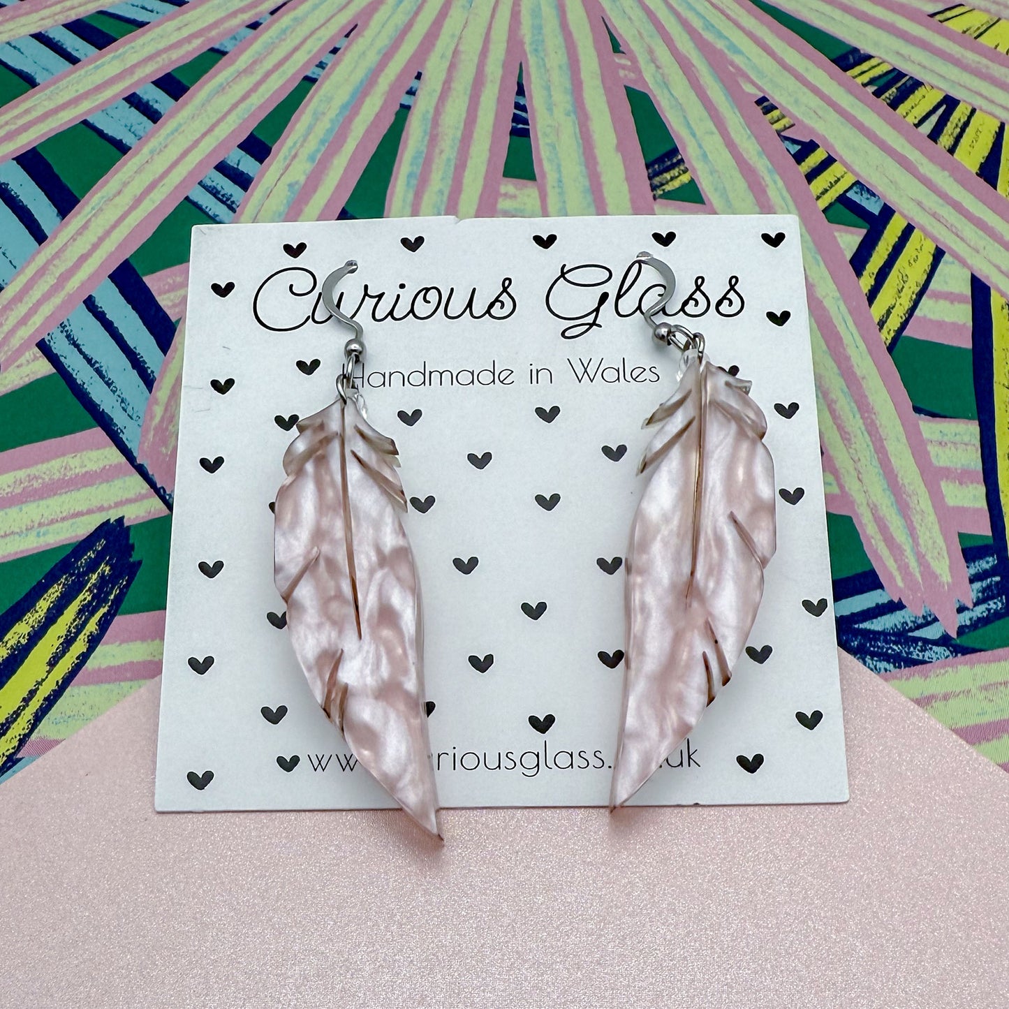 Feather Acrylic Earrings