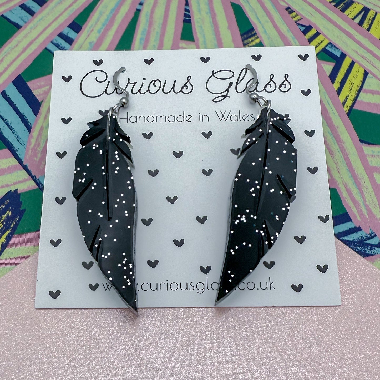 Feather Acrylic Earrings
