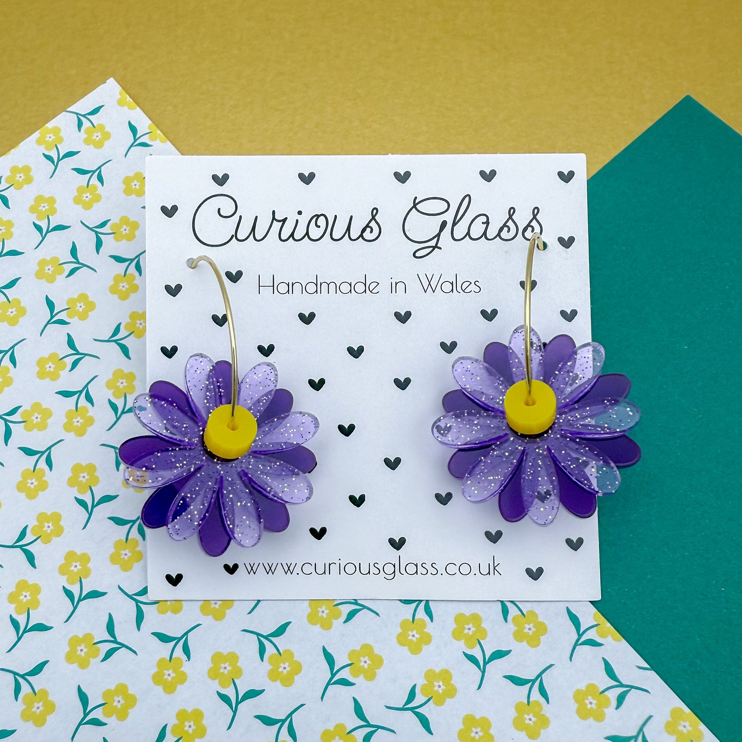 Daisy Flower Acrylic Earrings