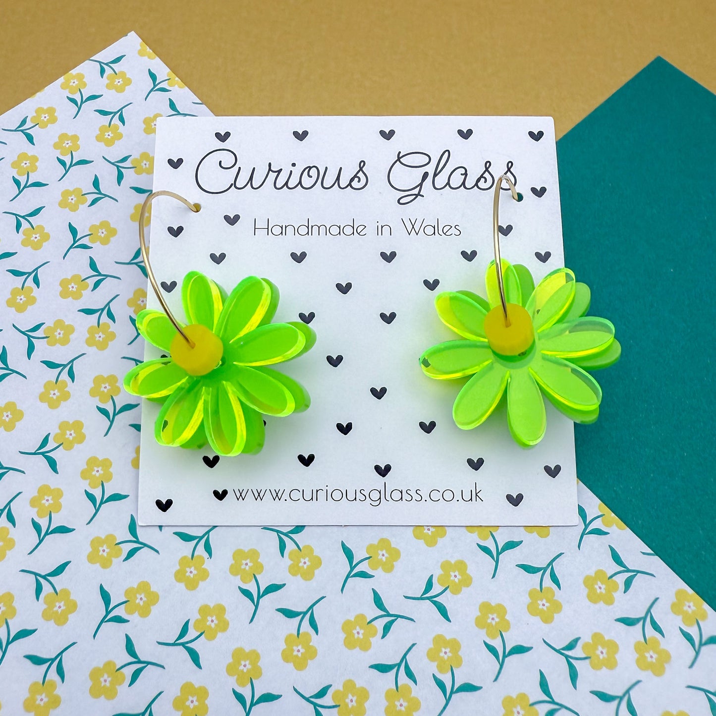 Daisy Flower Acrylic Earrings