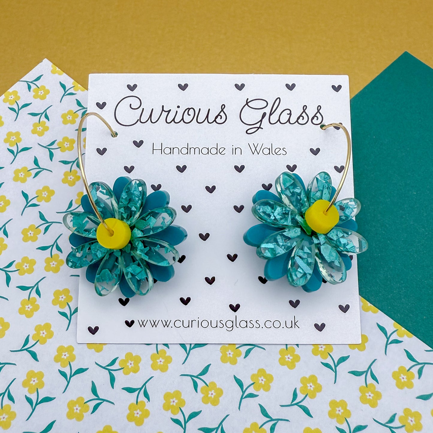 Daisy Flower Acrylic Earrings