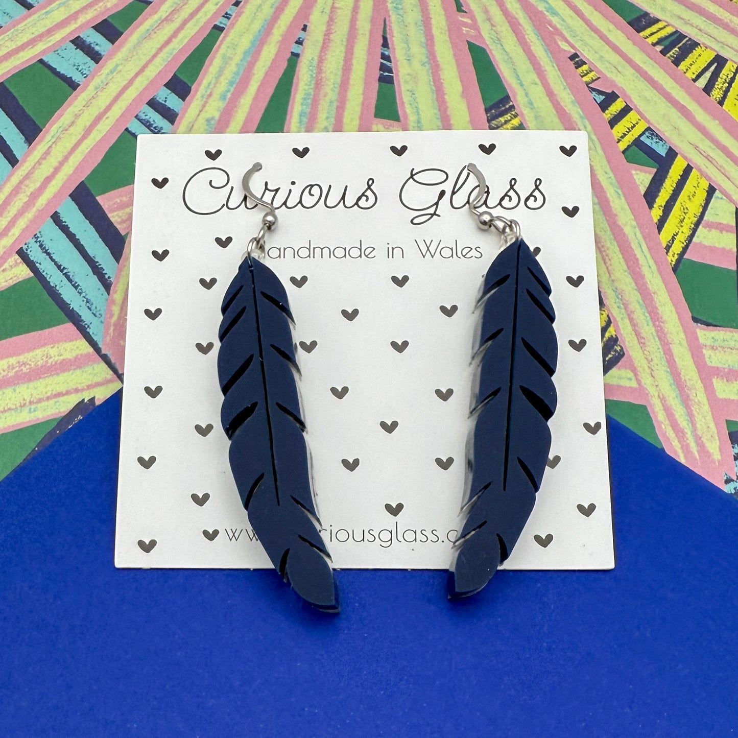Feather Acrylic Earrings