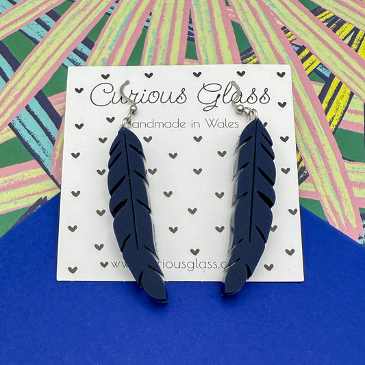 Feather Acrylic Earrings