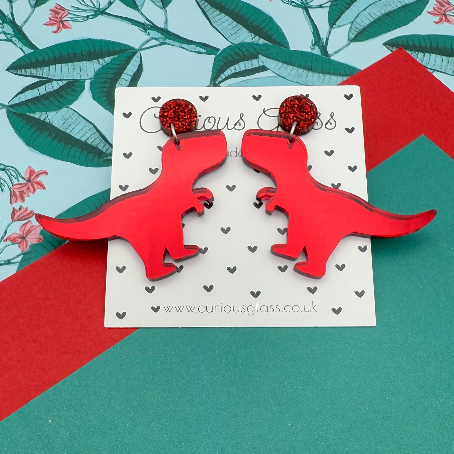 Dinosaur Acrylic Earrings