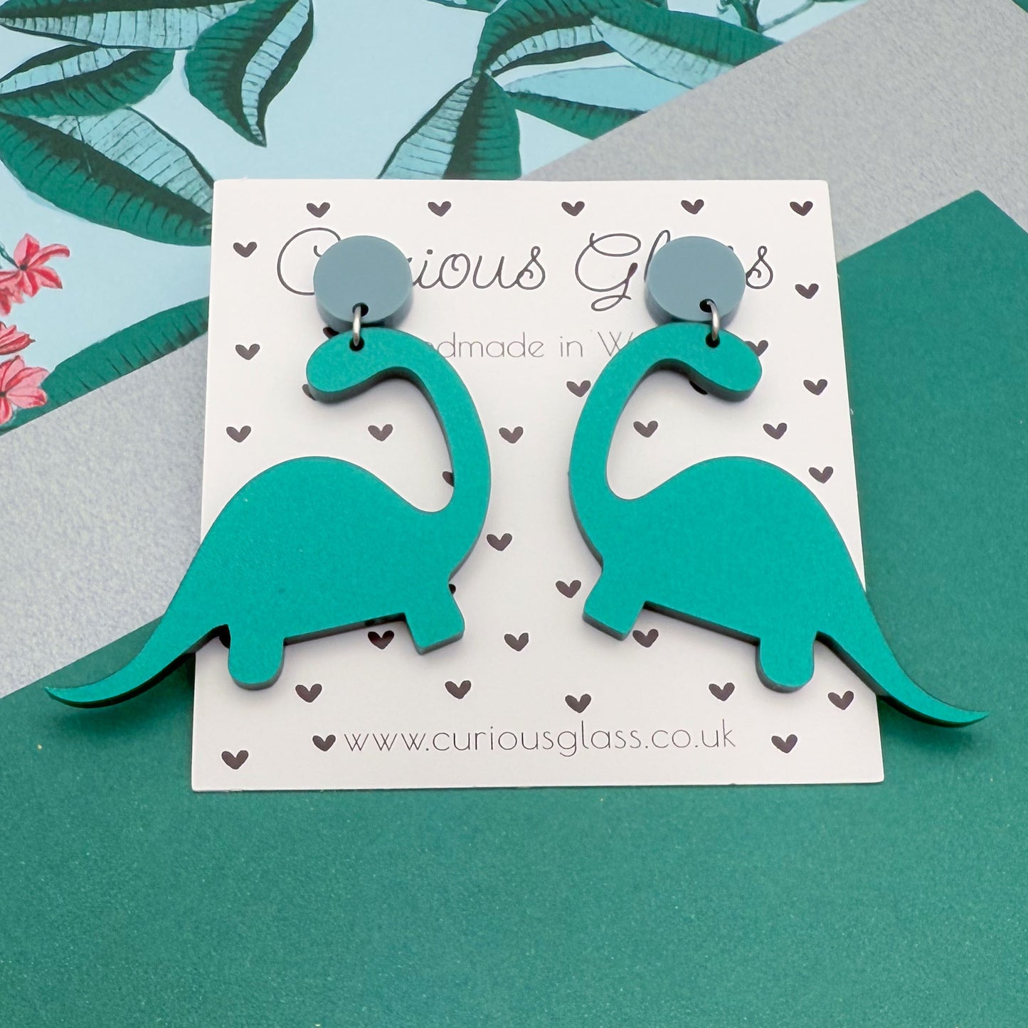 Dinosaur Acrylic Earrings