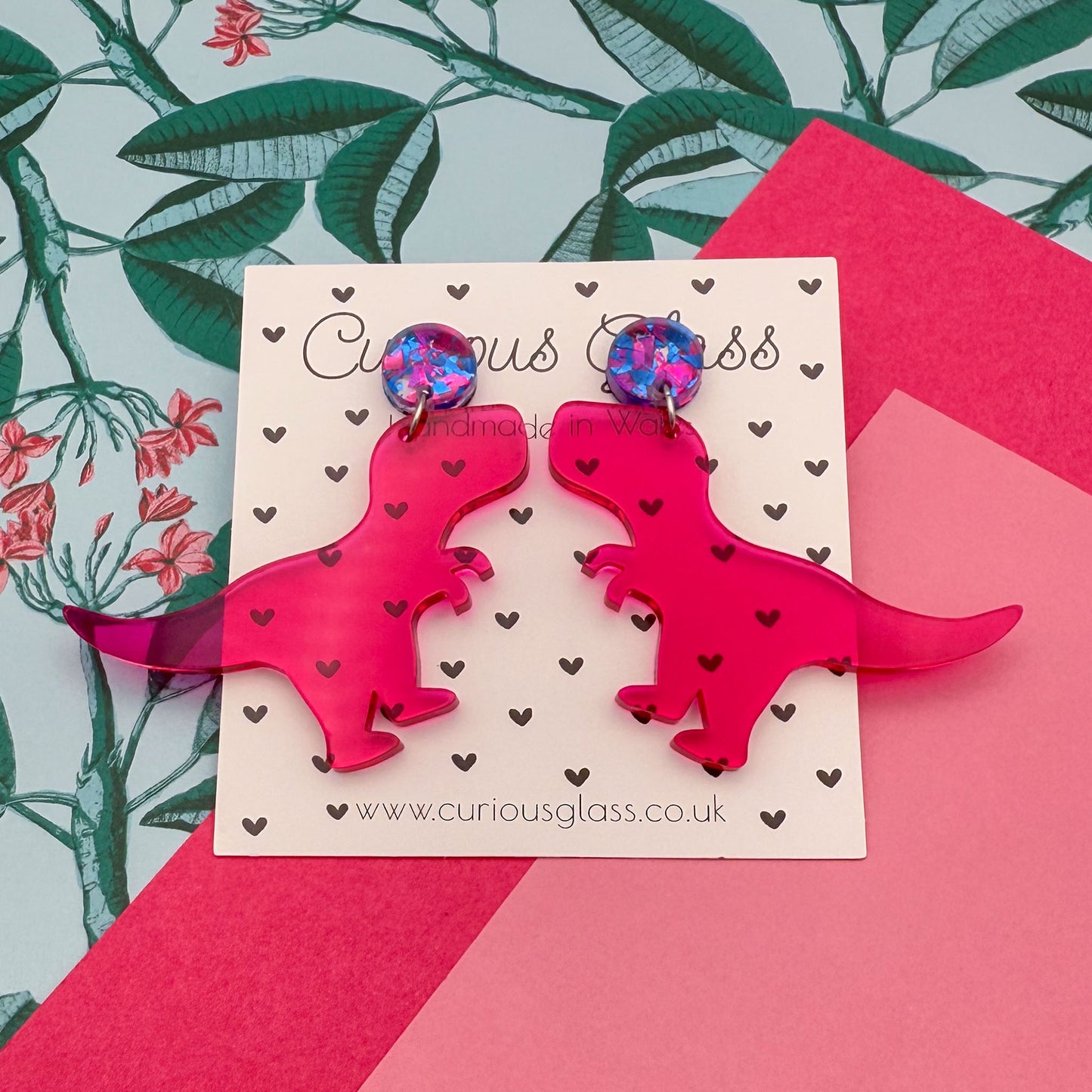 Dinosaur Acrylic Earrings
