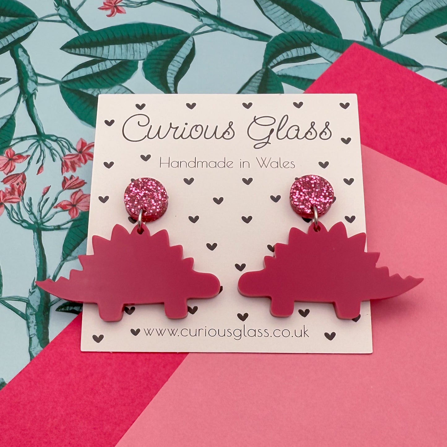 Dinosaur Acrylic Earrings