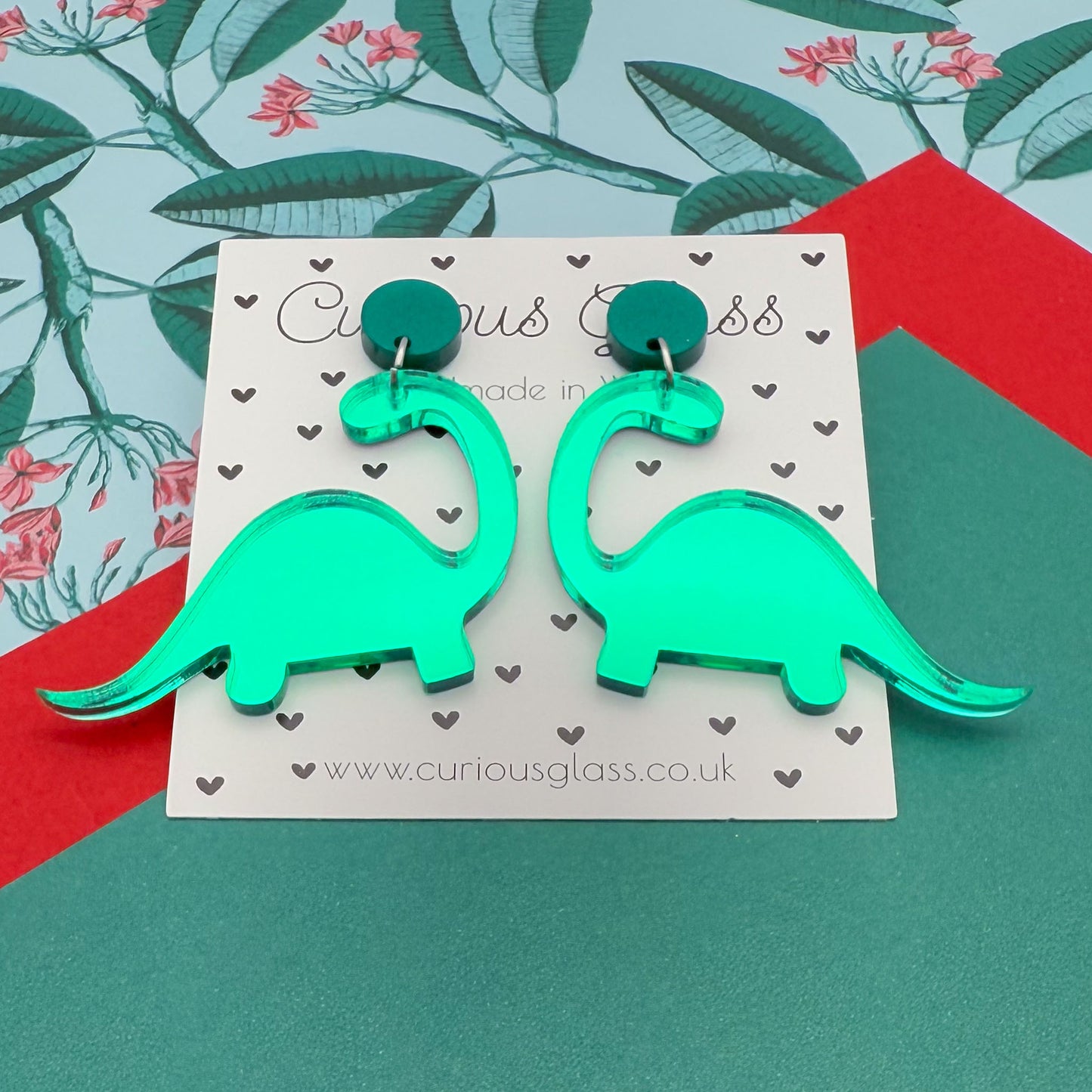 Dinosaur Acrylic Earrings