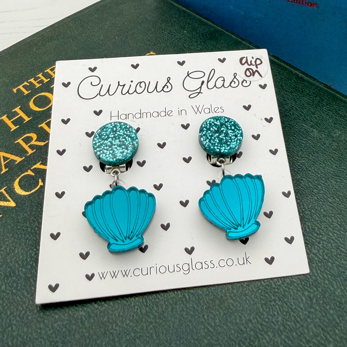 Shell acrylic earrings