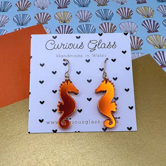 Seahorses & Starfish Acrylic Earrings