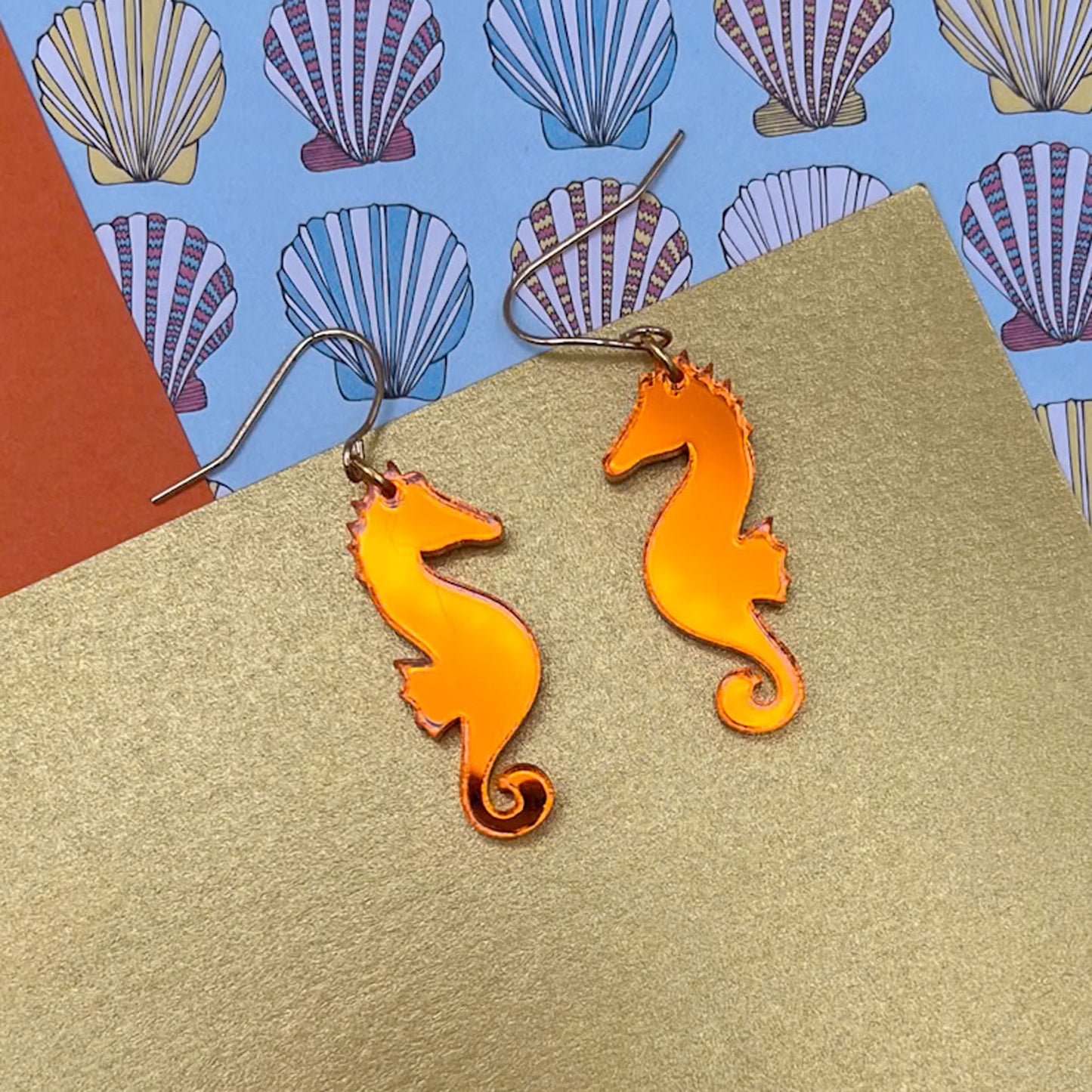 Seahorses & Starfish Acrylic Earrings
