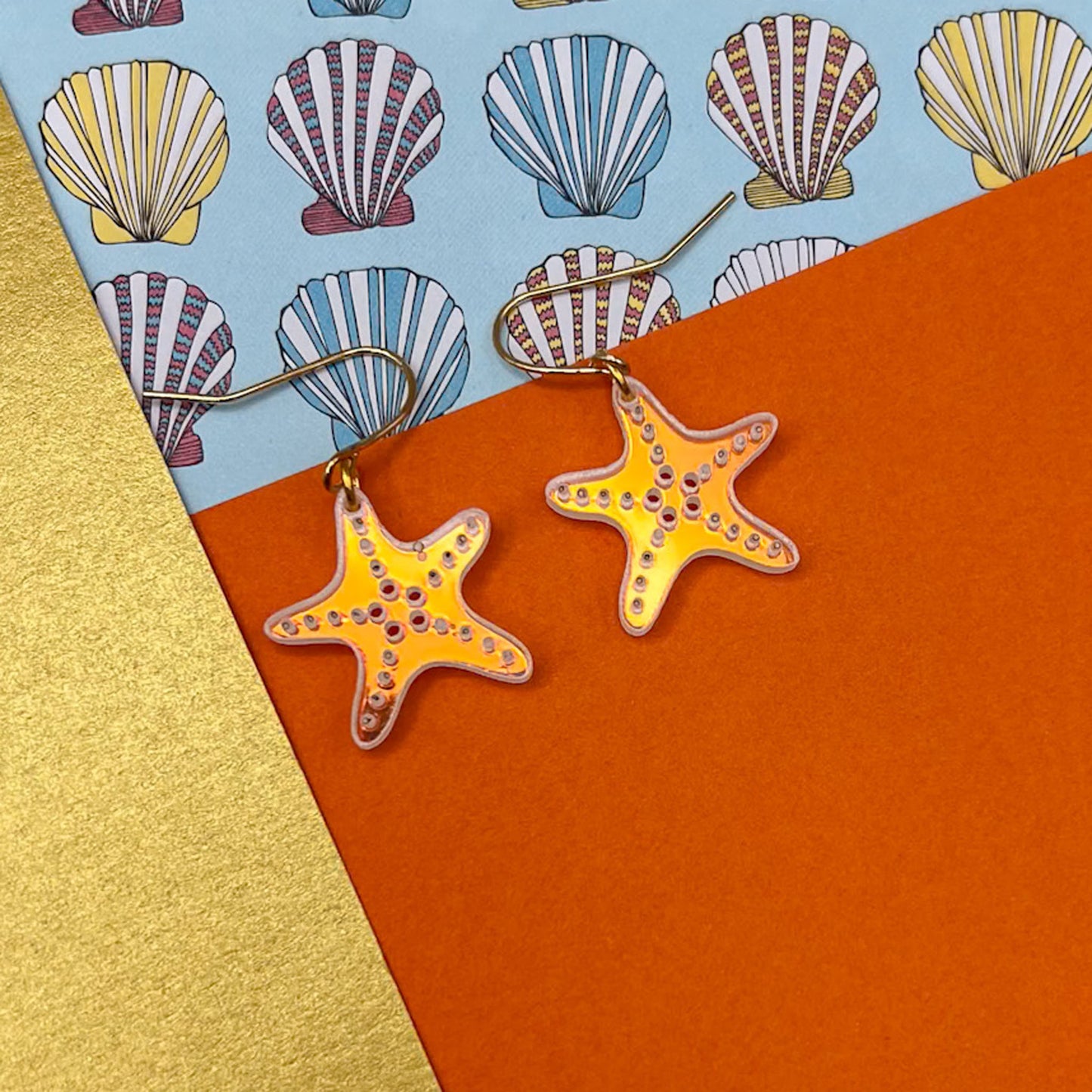 Seahorses & Starfish Acrylic Earrings