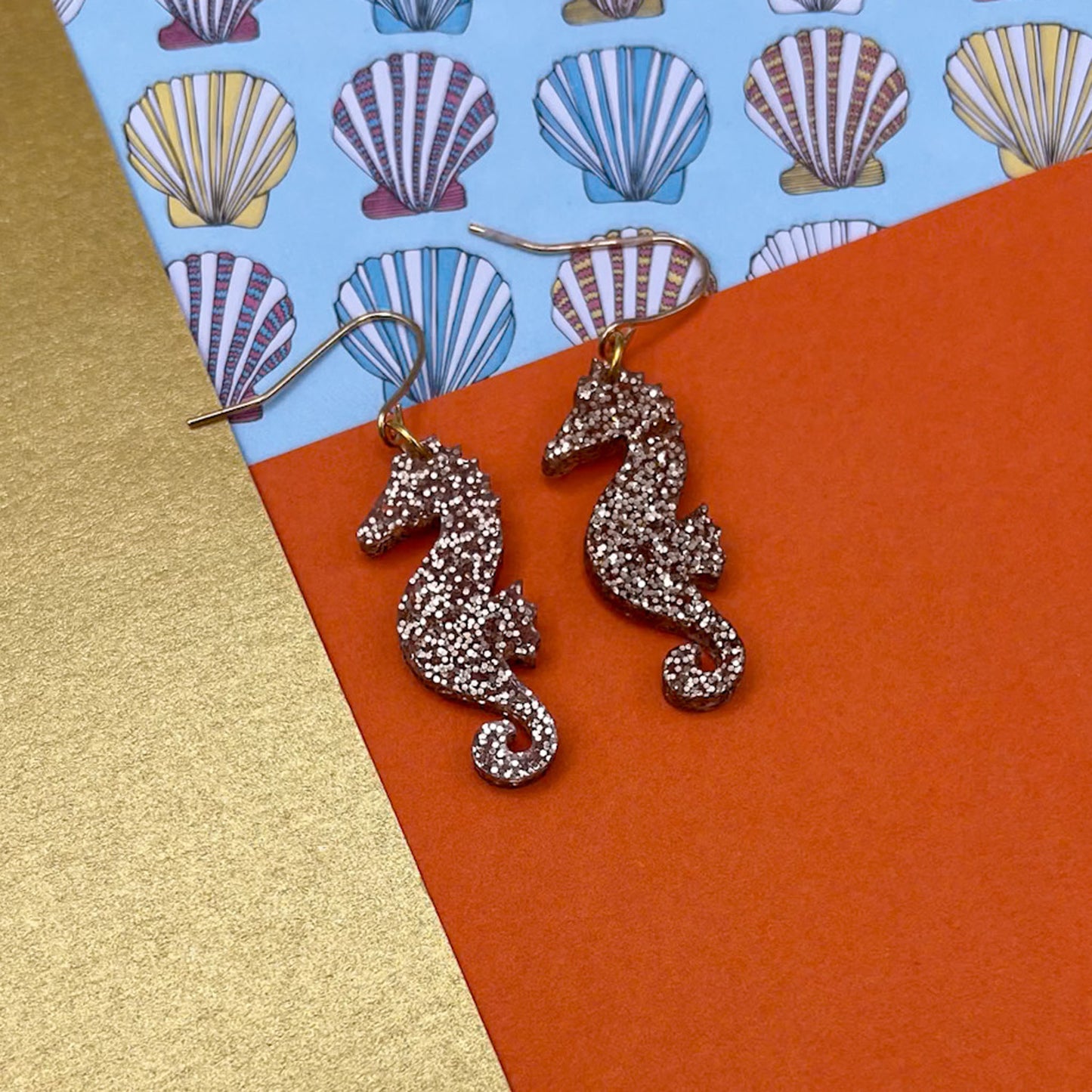 Seahorses & Starfish Acrylic Earrings
