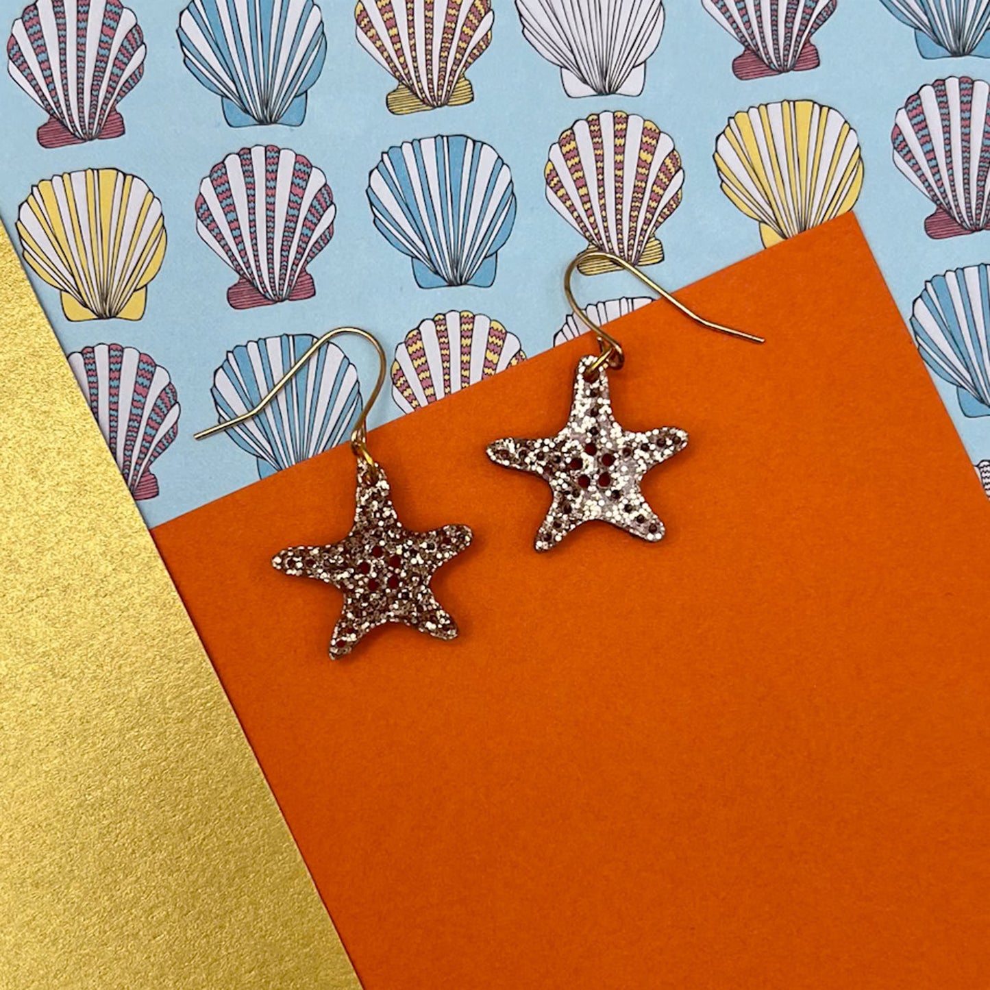 Seahorses & Starfish Acrylic Earrings