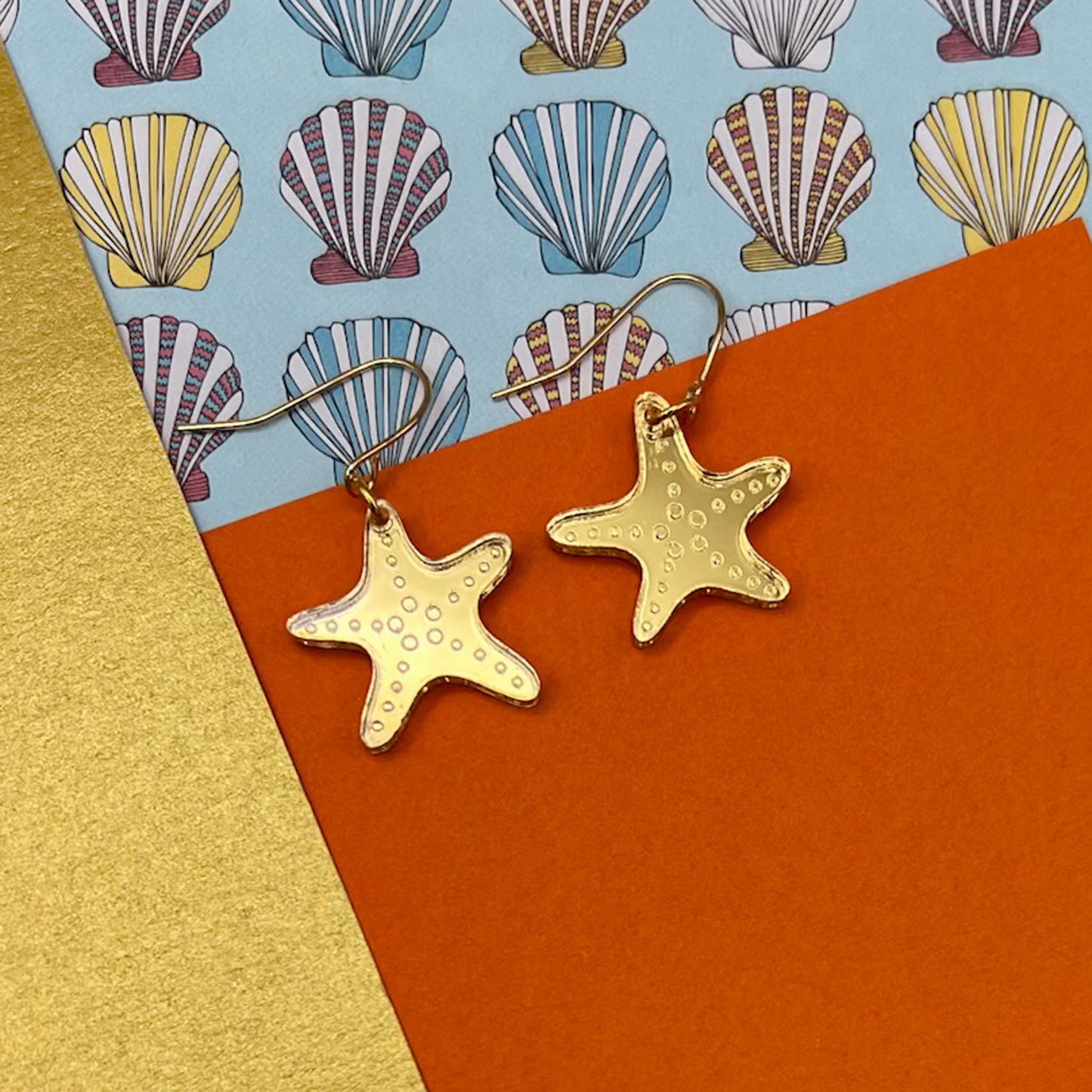 Seahorses & Starfish Acrylic Earrings