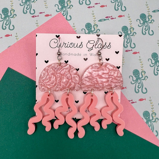 Jellyfish Acrylic Earrings