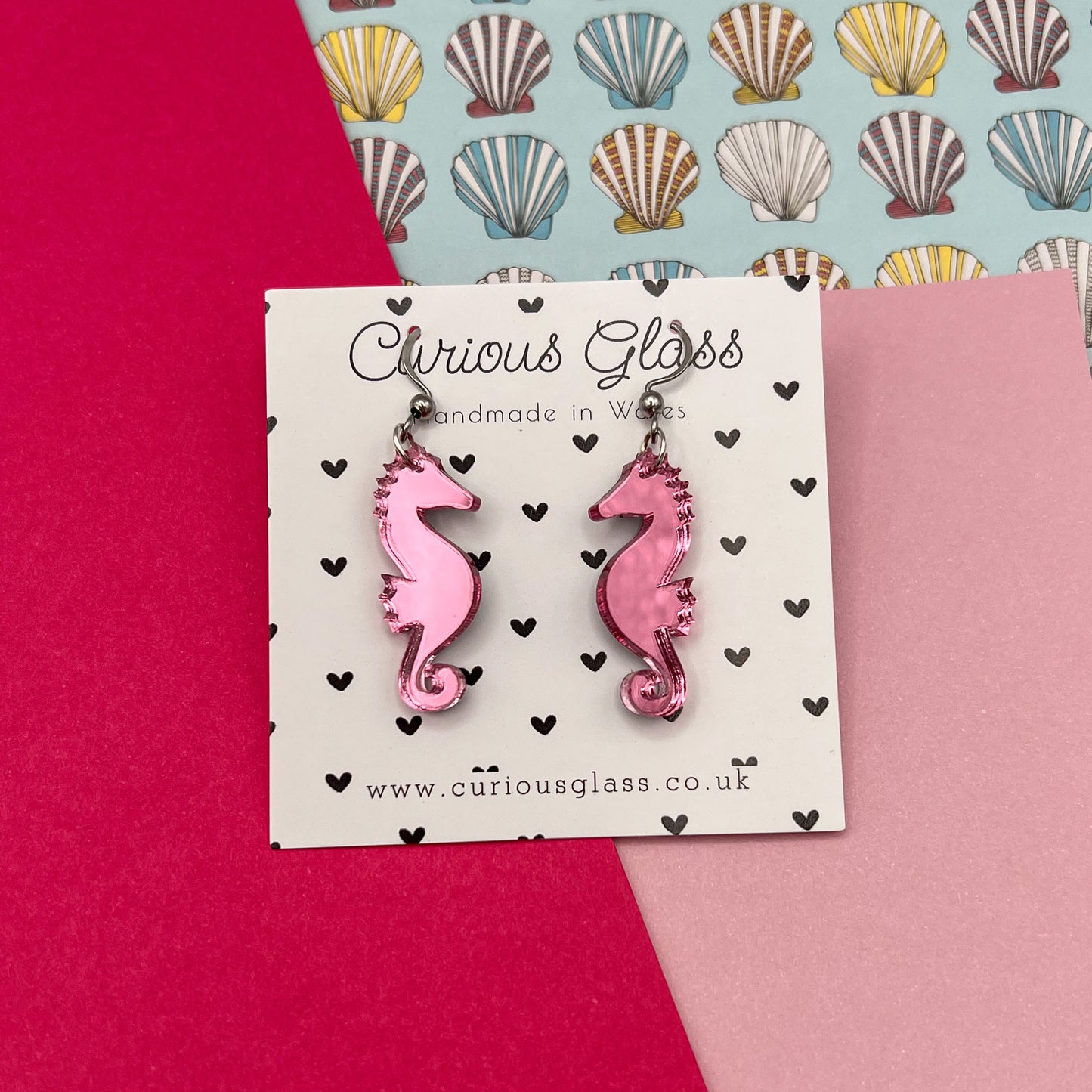 Seahorses & Starfish Acrylic Earrings