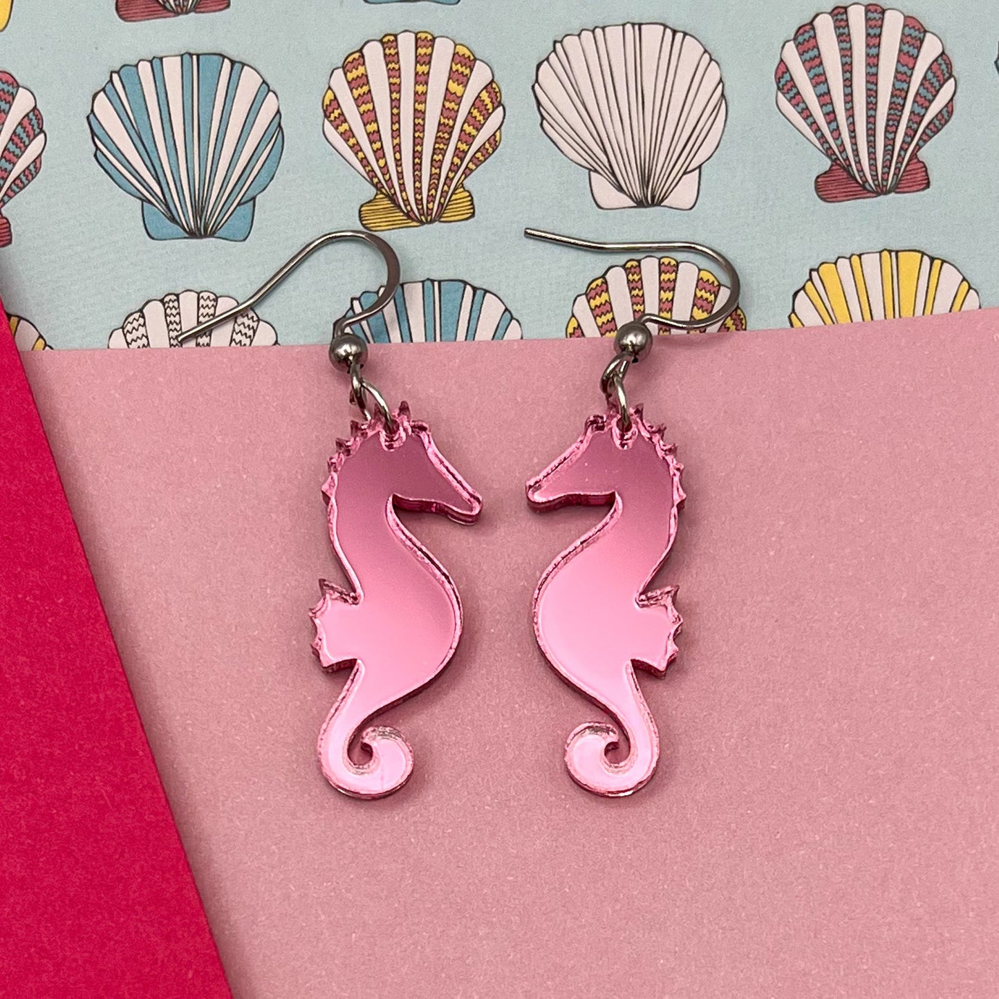 Seahorses & Starfish Acrylic Earrings