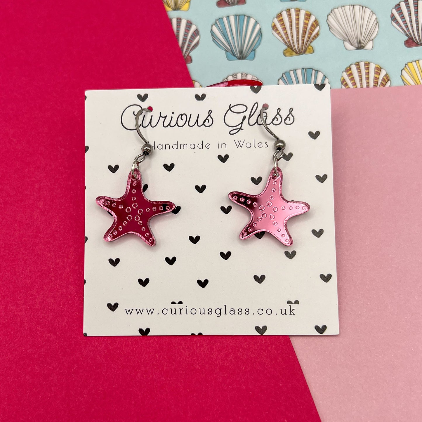 Seahorses & Starfish Acrylic Earrings