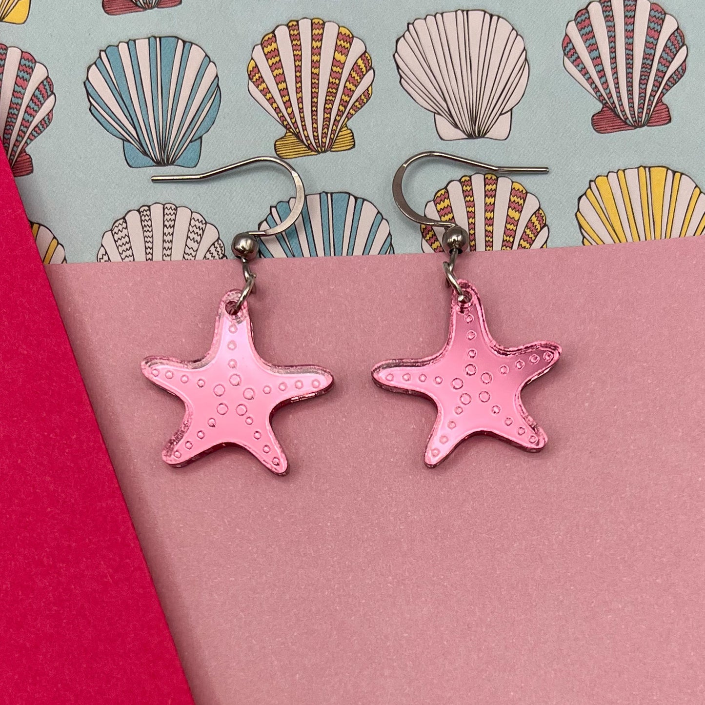 Seahorses & Starfish Acrylic Earrings