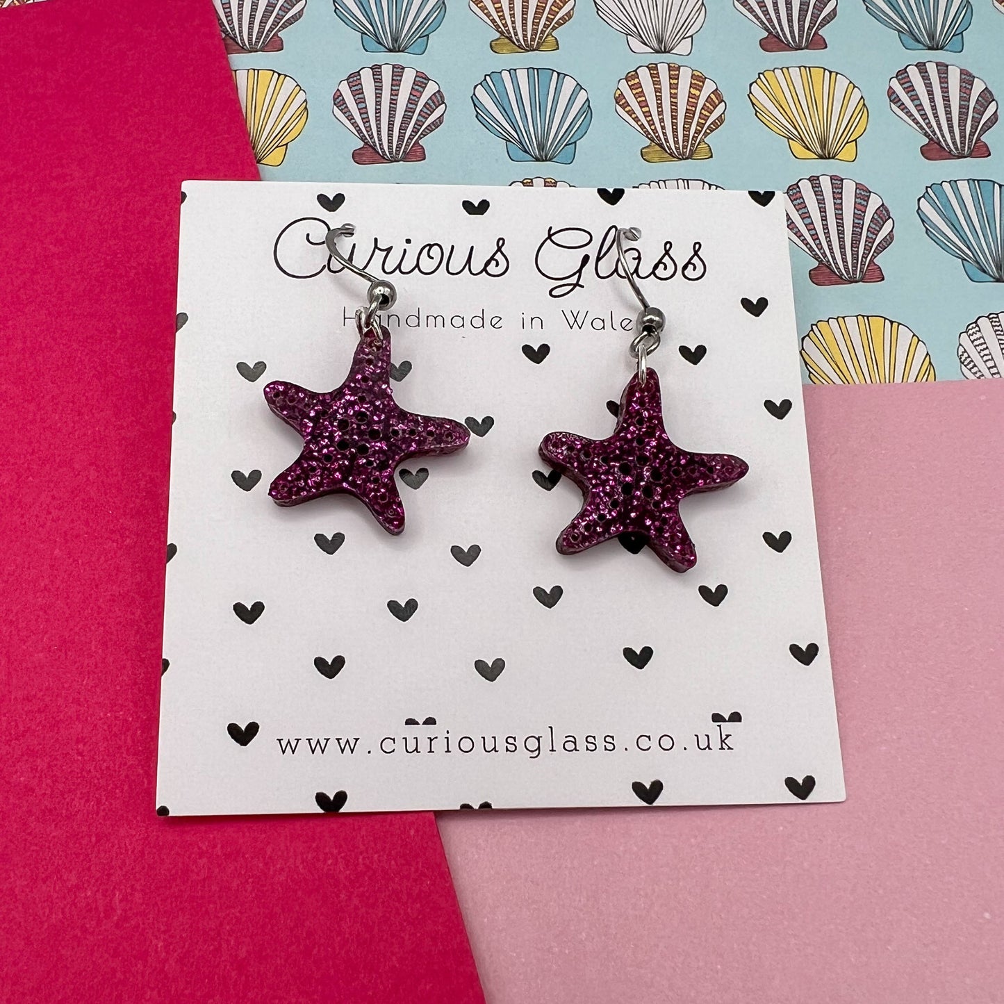 Seahorses & Starfish Acrylic Earrings