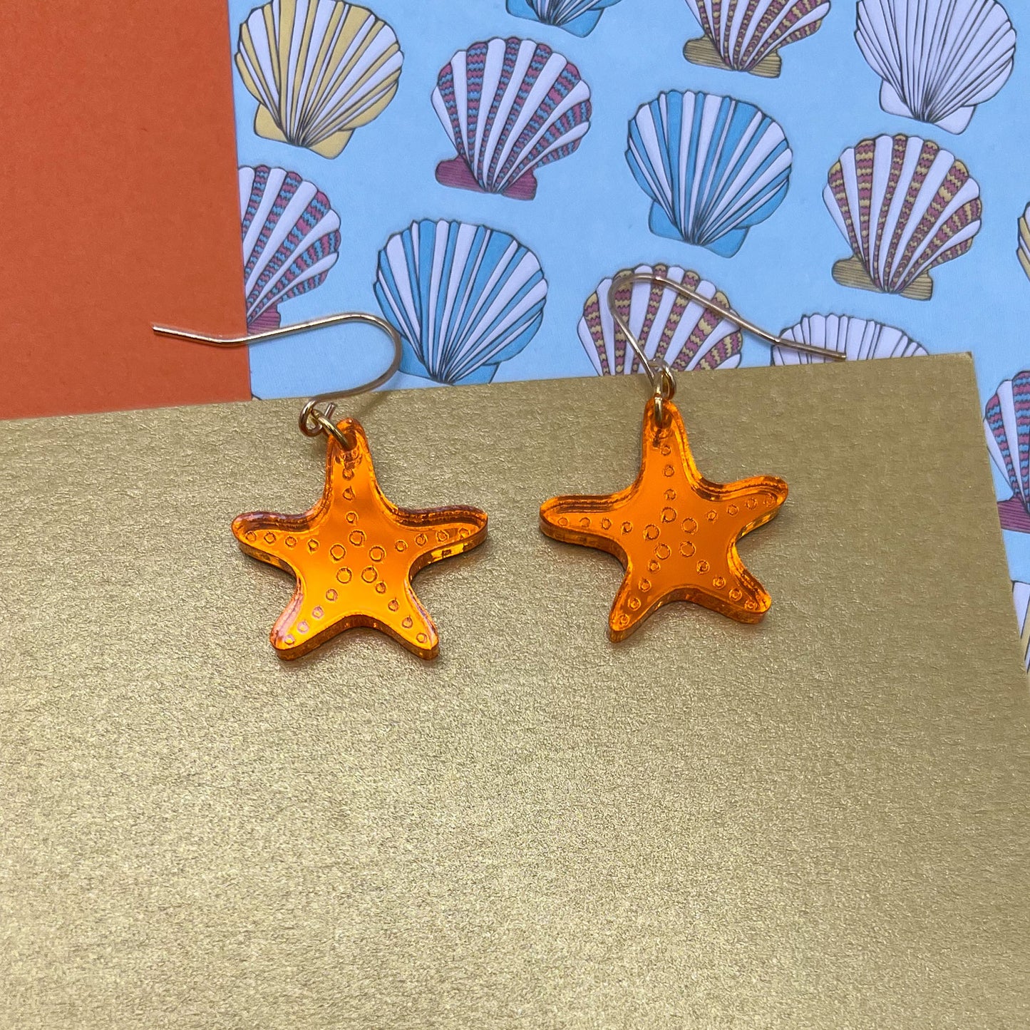 Seahorses & Starfish Acrylic Earrings