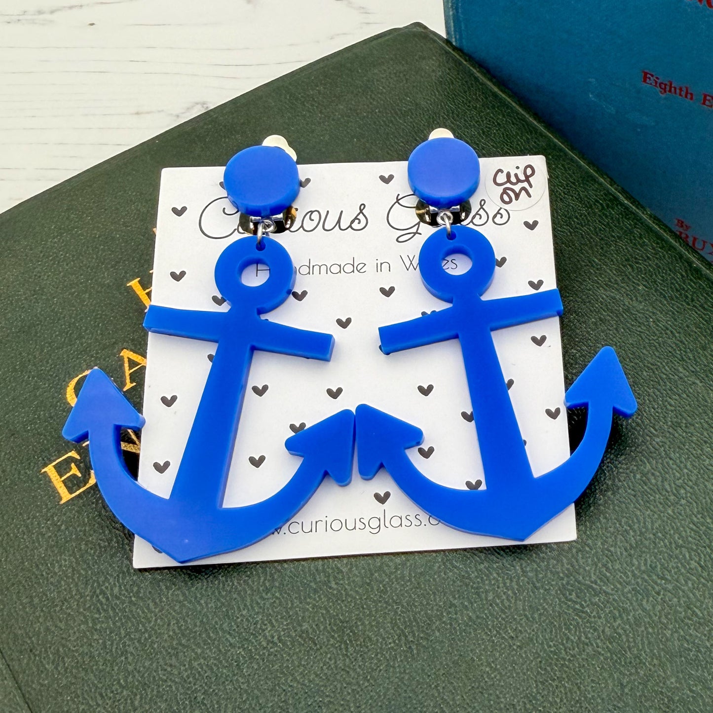 Anchor acrylic earrings