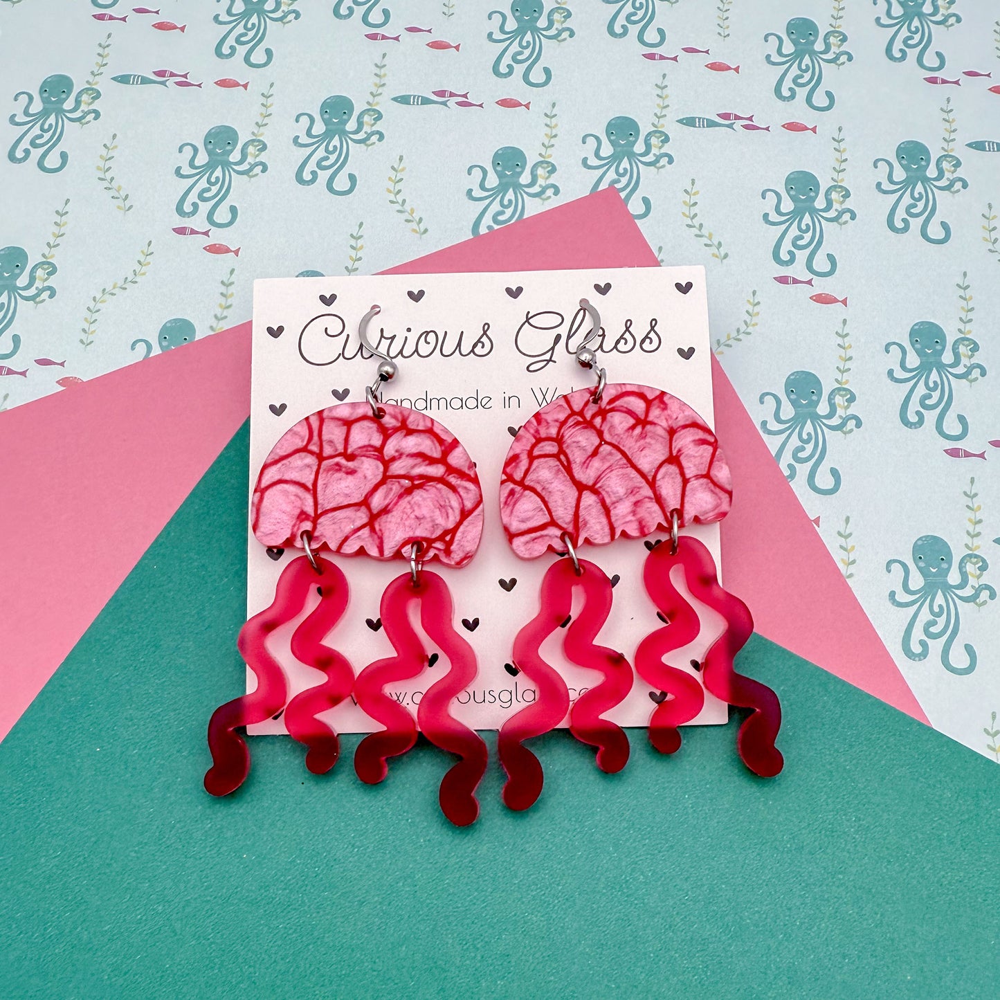 Jellyfish Acrylic Earrings