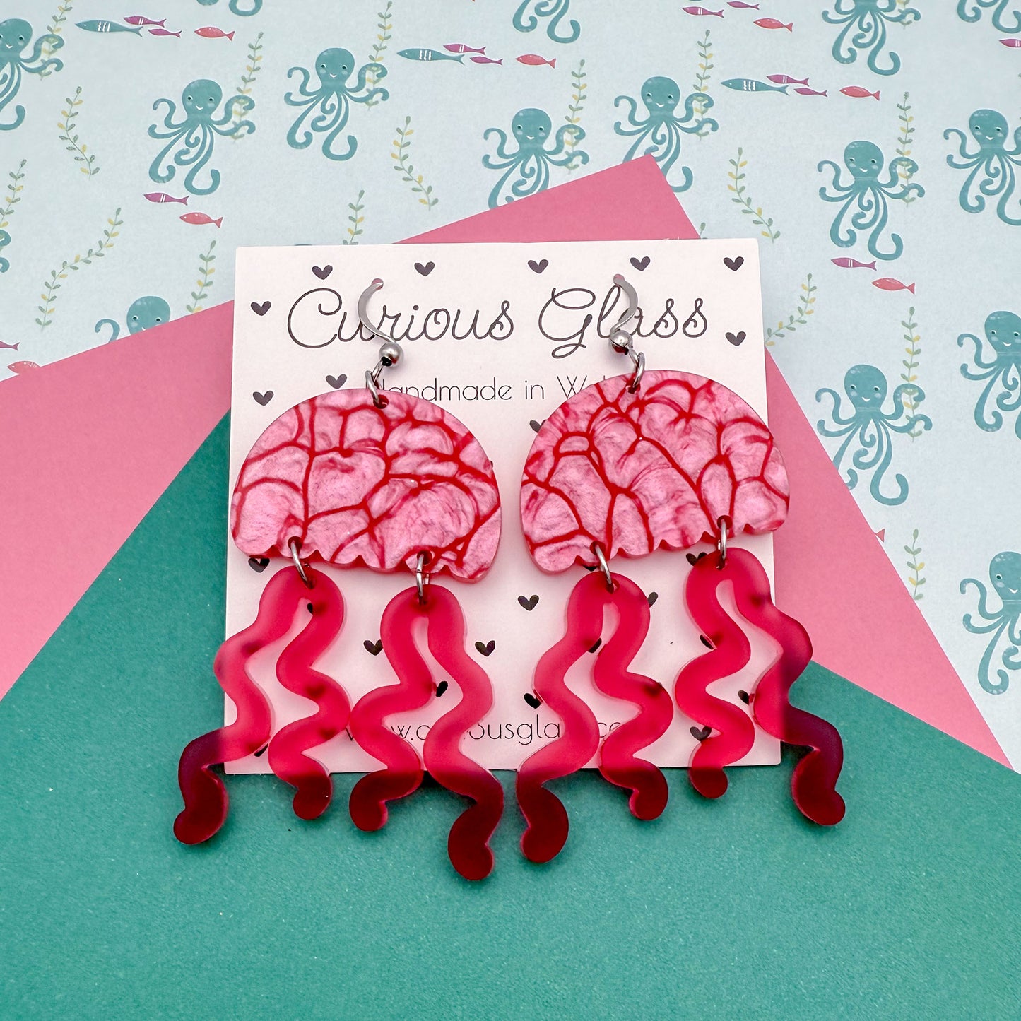 Jellyfish Acrylic Earrings