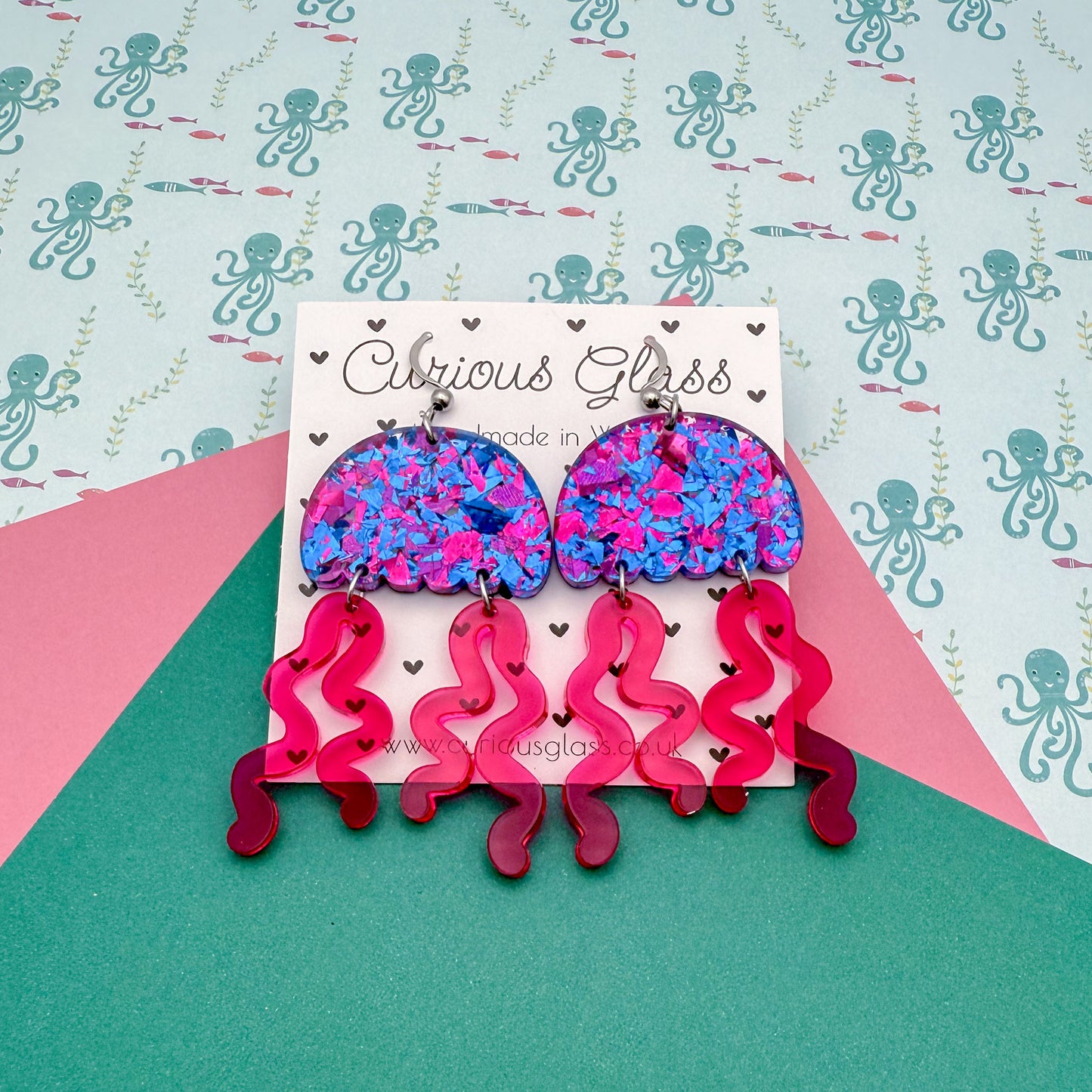Jellyfish Acrylic Earrings