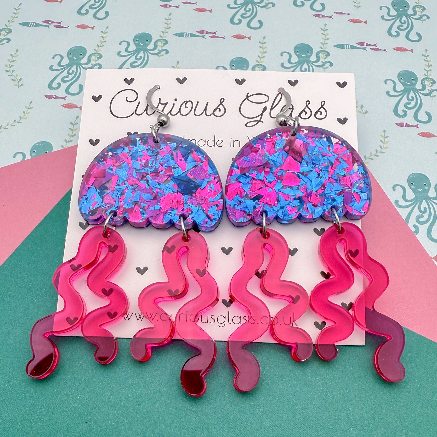 Jellyfish Acrylic Earrings