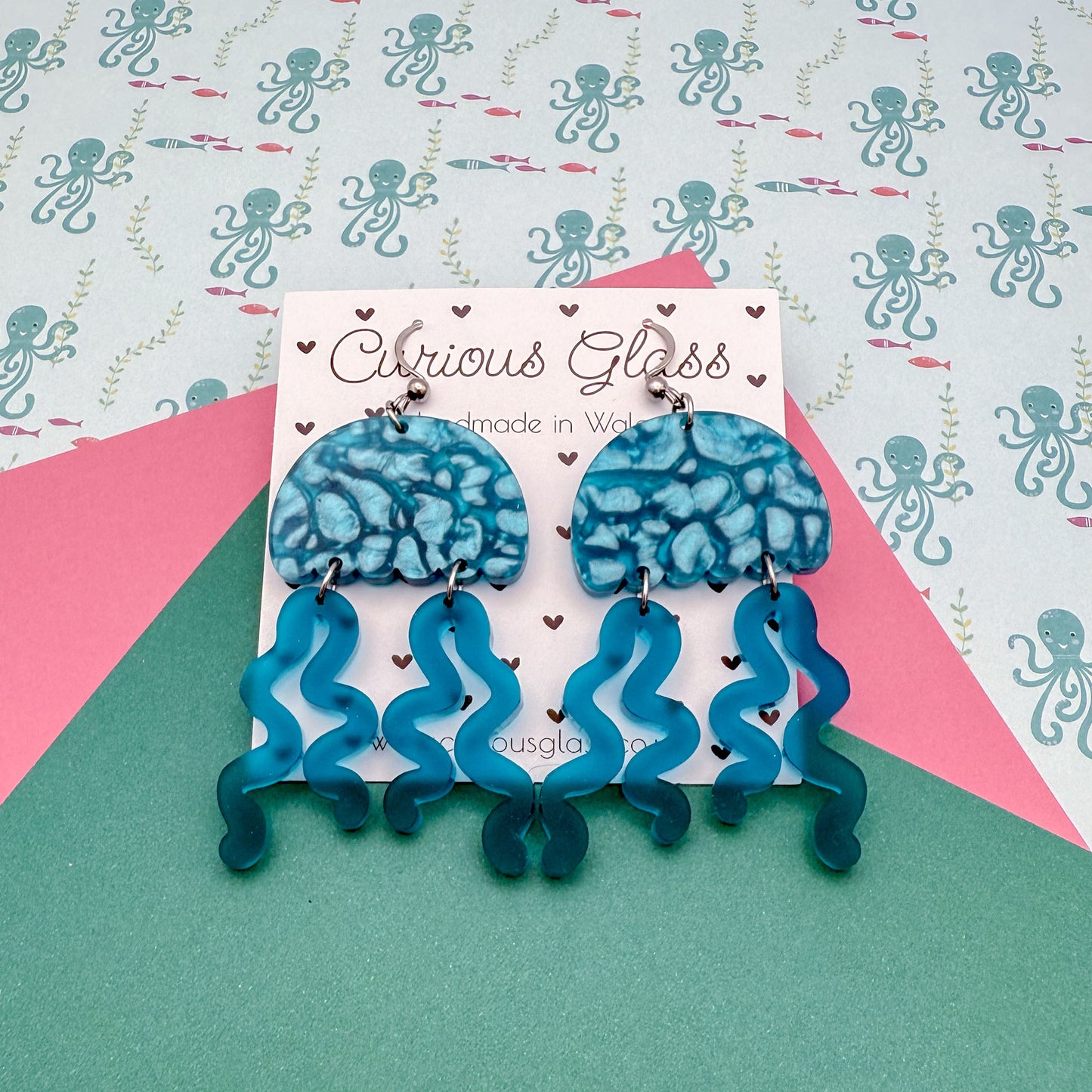 Jellyfish Acrylic Earrings