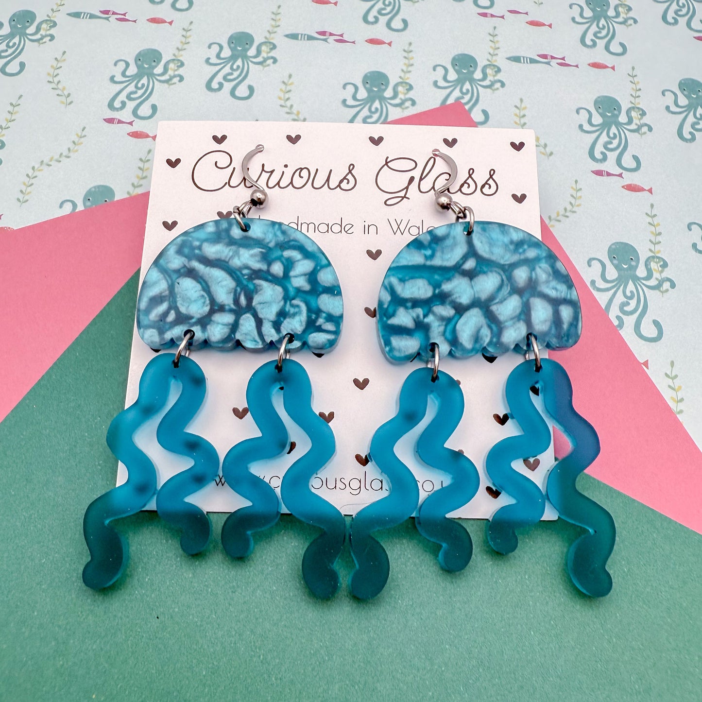Jellyfish Acrylic Earrings