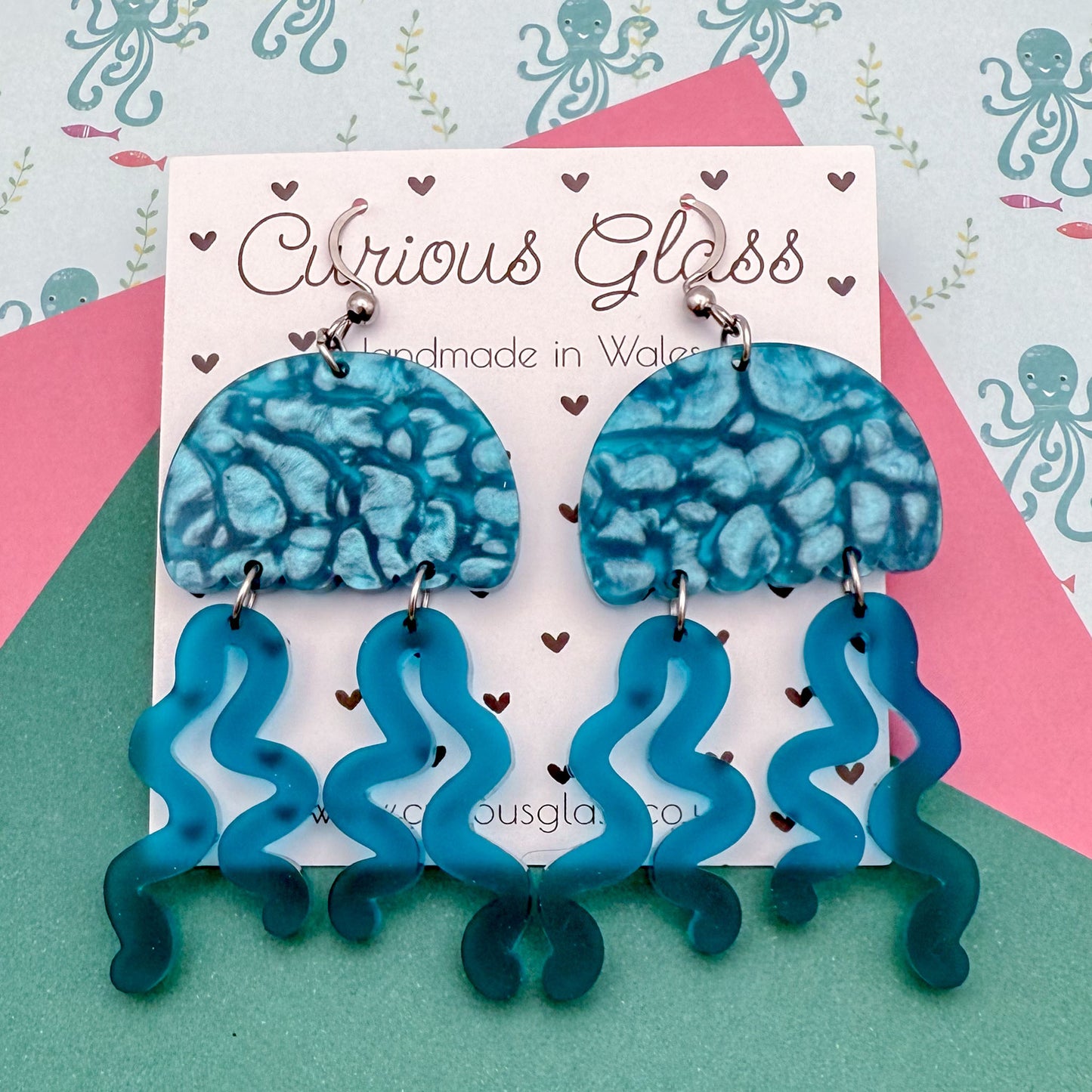 Jellyfish Acrylic Earrings
