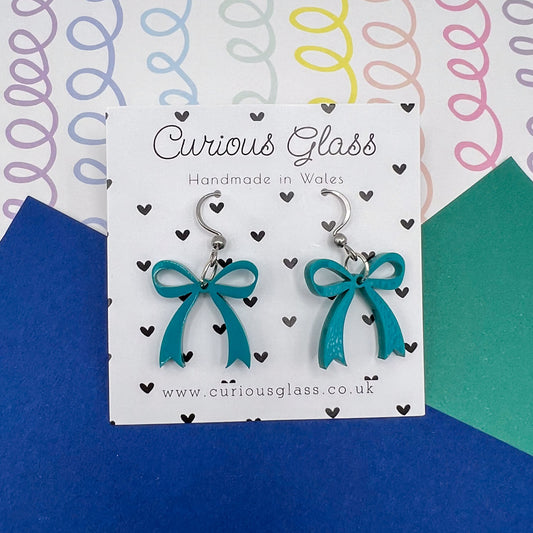 Bow Acrylic Earrings