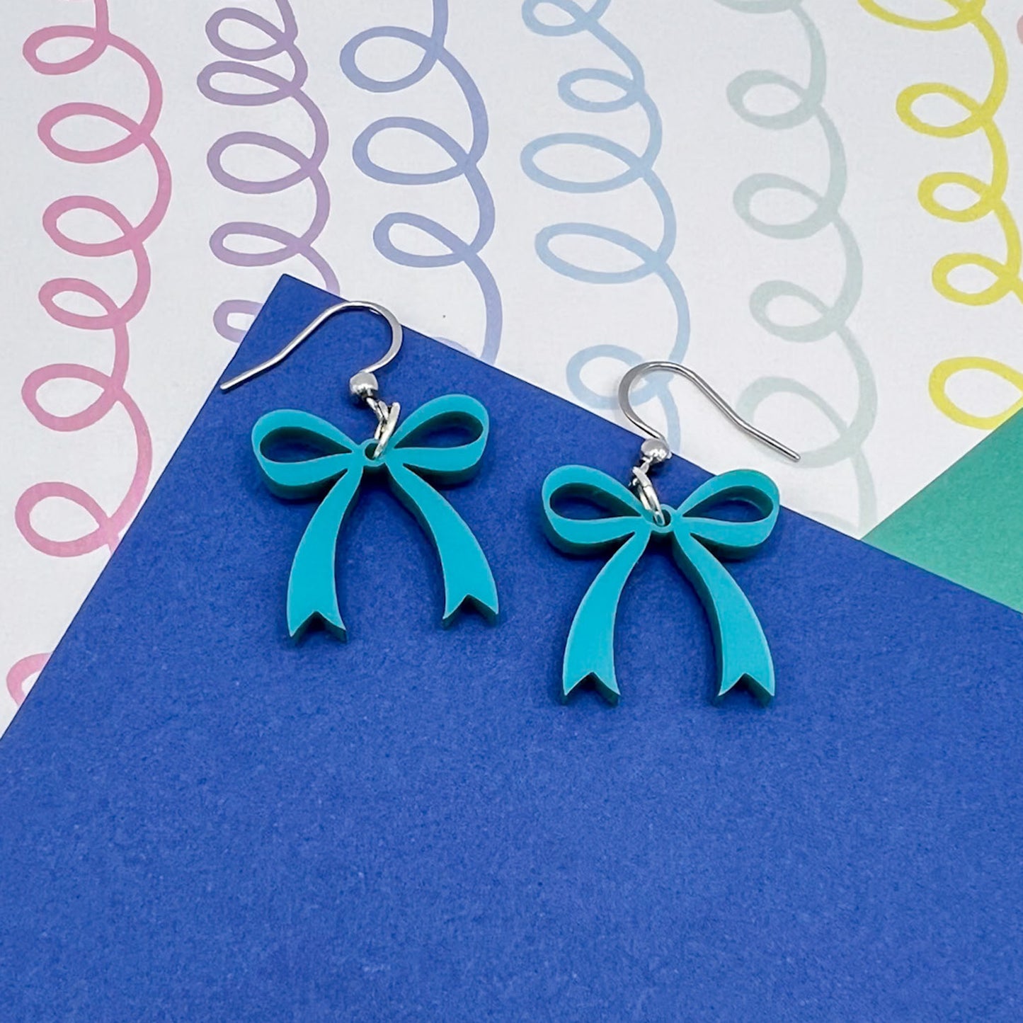Bow Acrylic Earrings