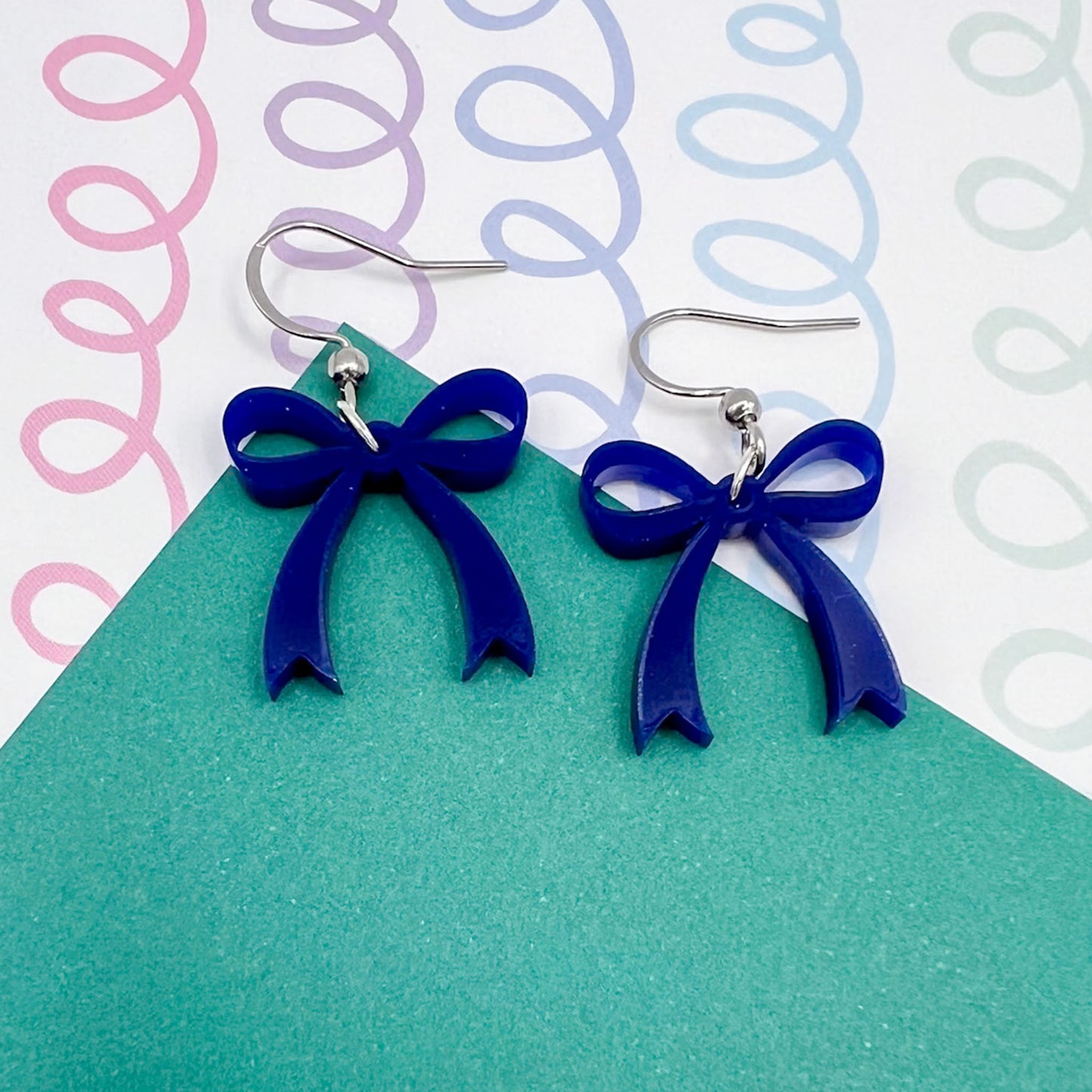 Bow Acrylic Earrings