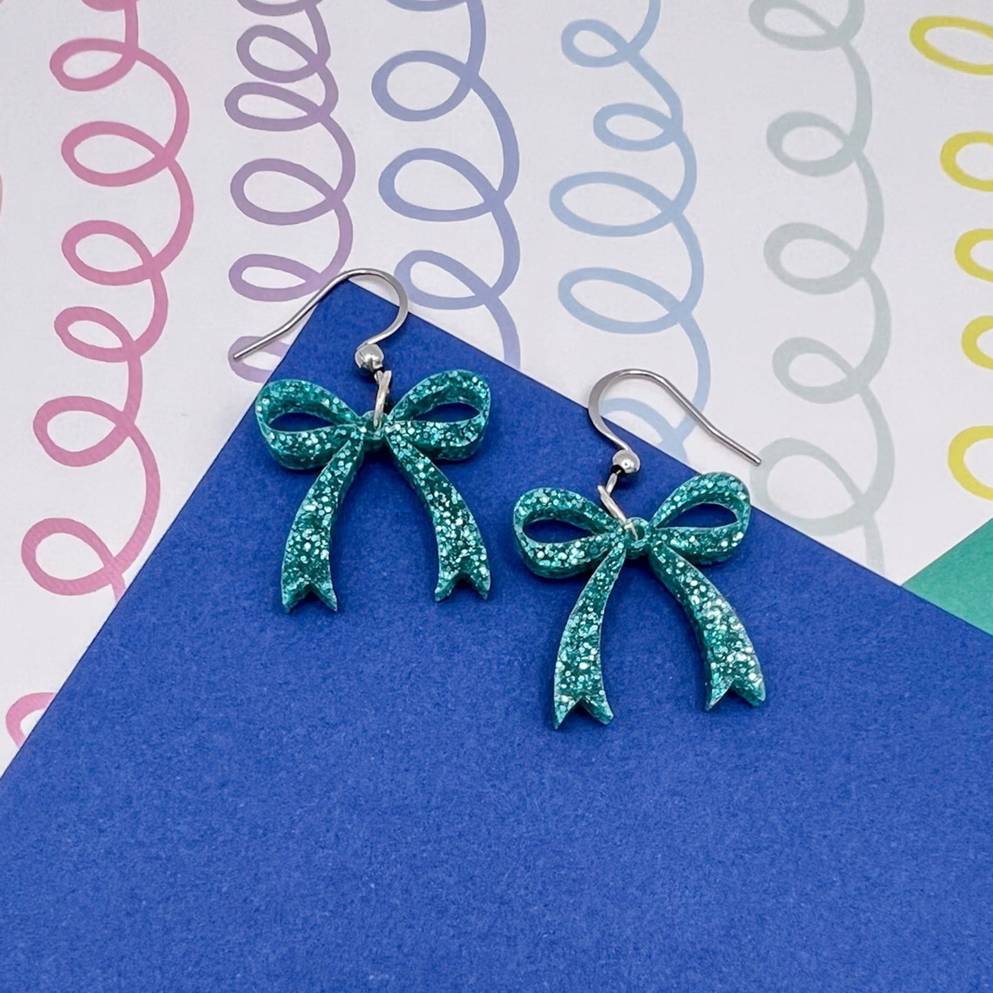 Bow Acrylic Earrings