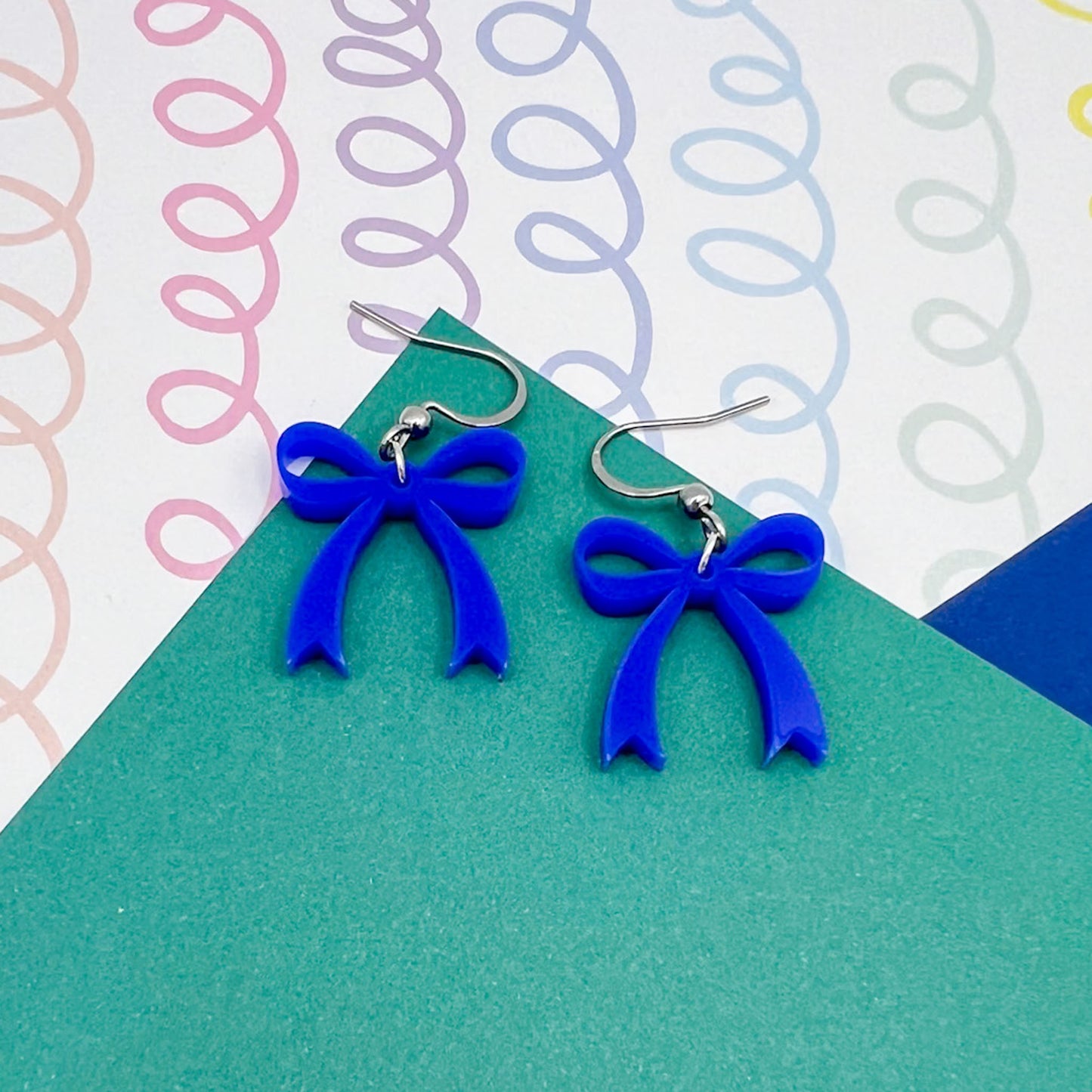 Bow Acrylic Earrings