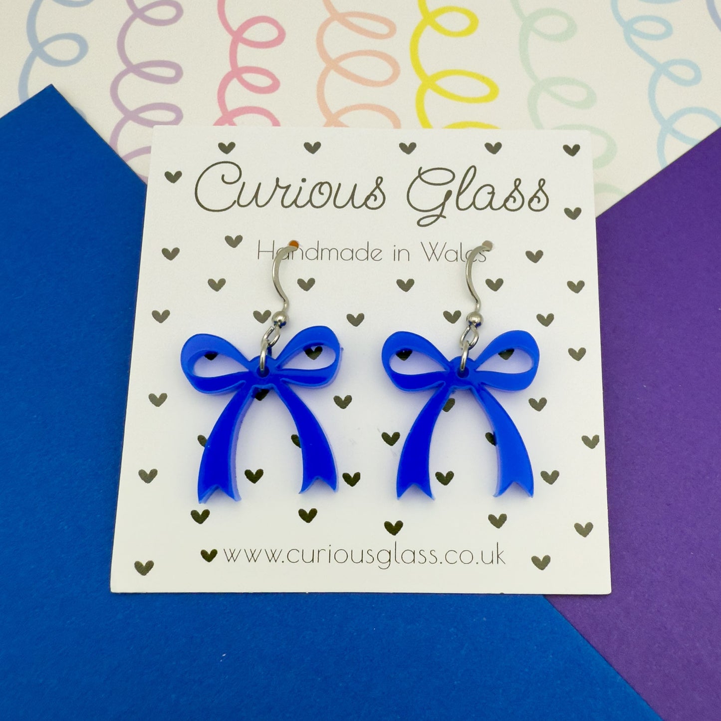 Bow Acrylic Earrings