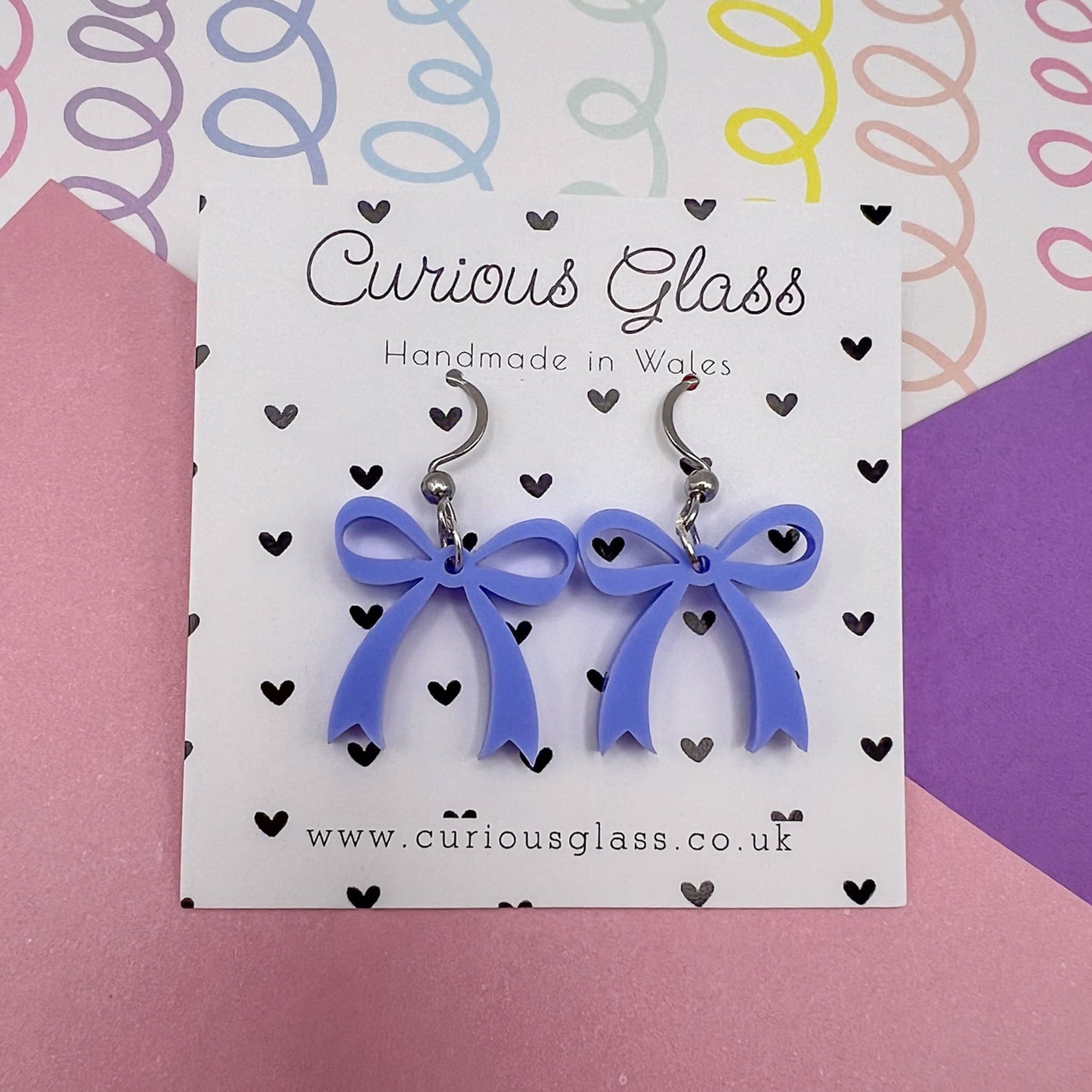 Bow Acrylic Earrings