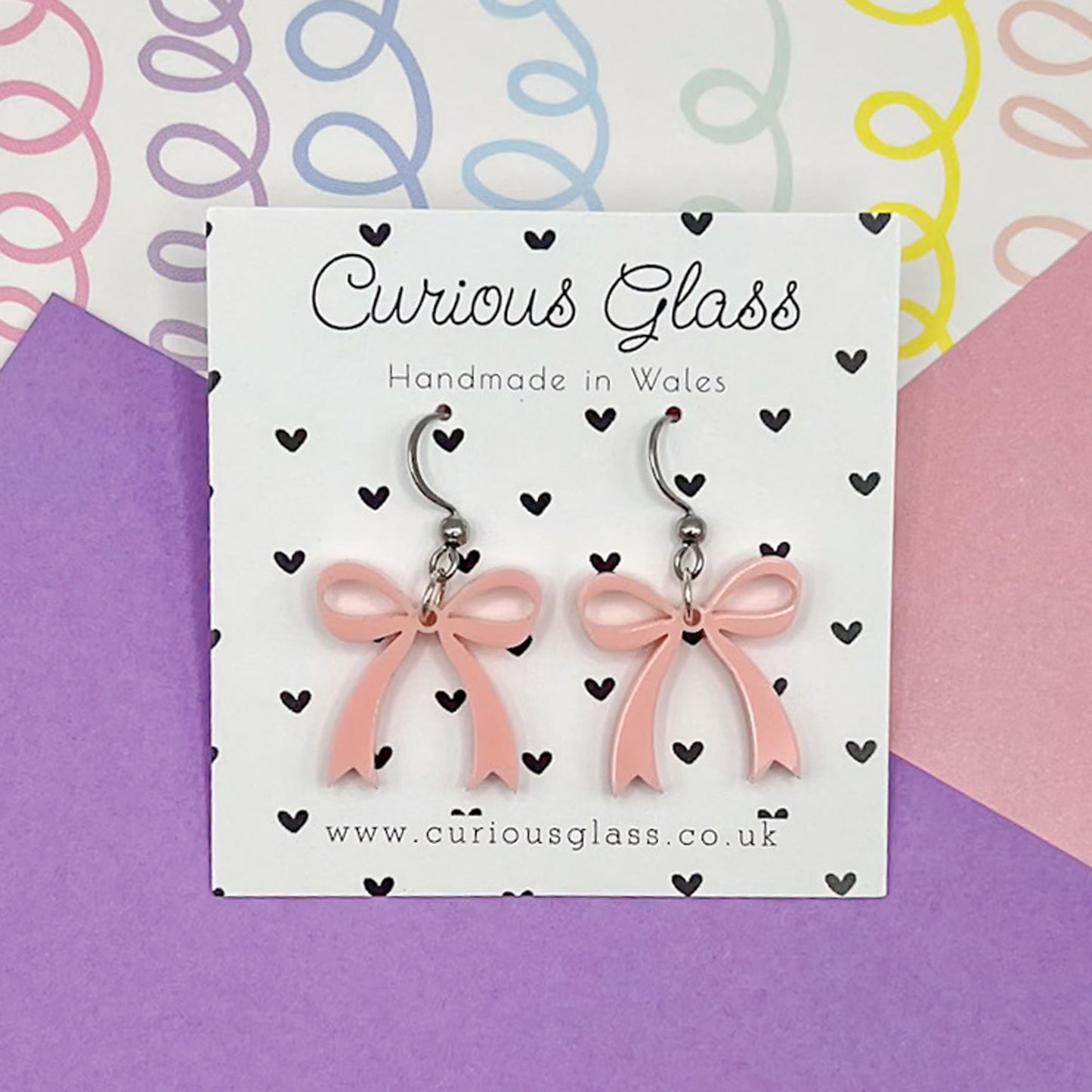 Bow Acrylic Earrings
