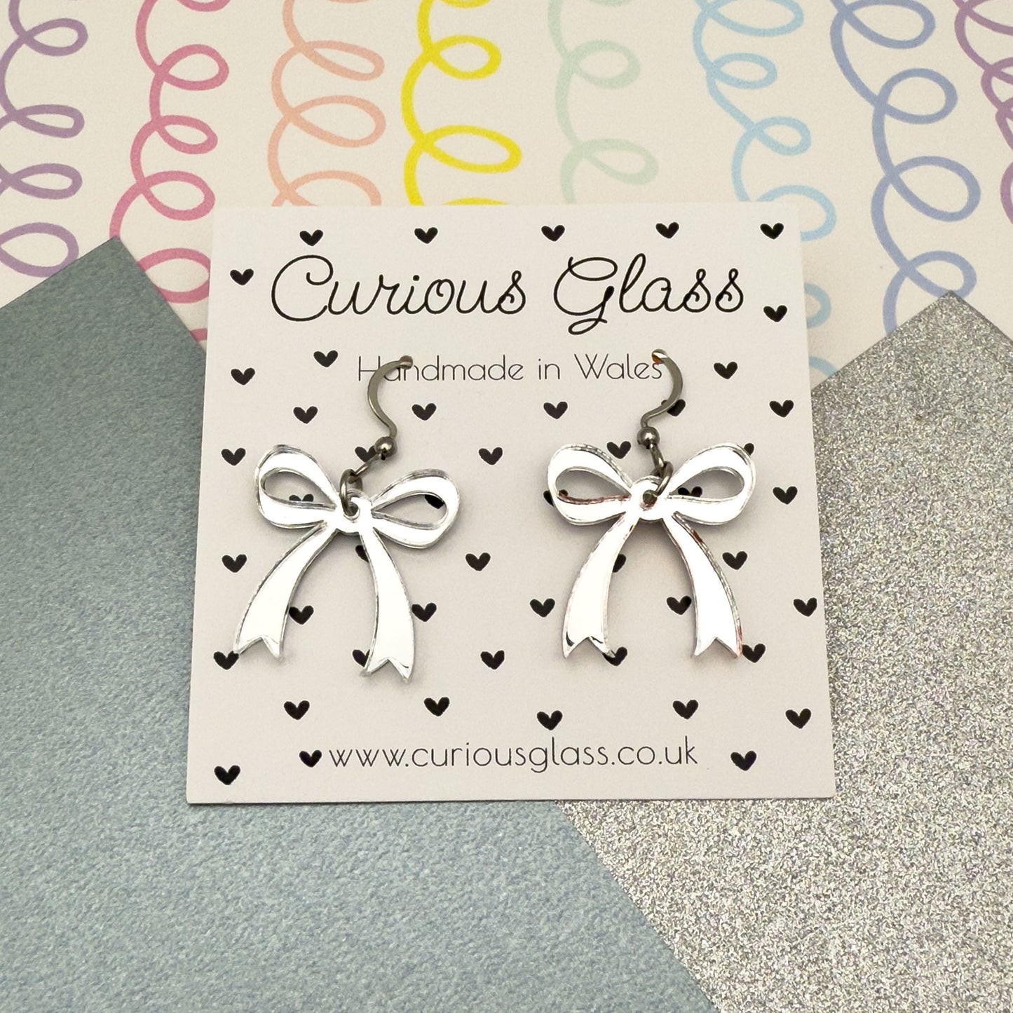 Bow Acrylic Earrings